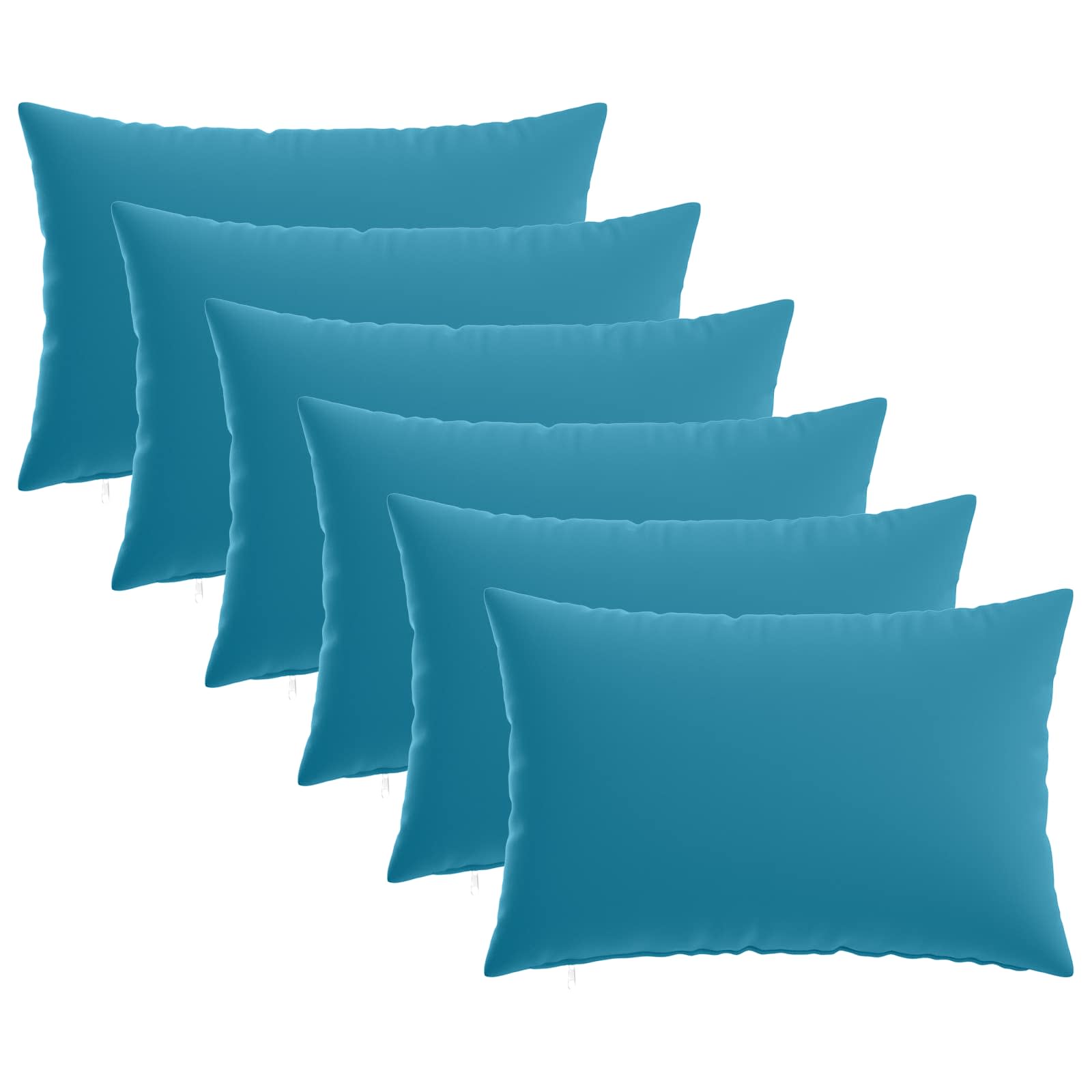 Κάλυμμα Μαξιλαριού 6 pcs HEERLEN Γαλάζιο 50 x 70 cm Πολυεστέρας - Pakobazaar