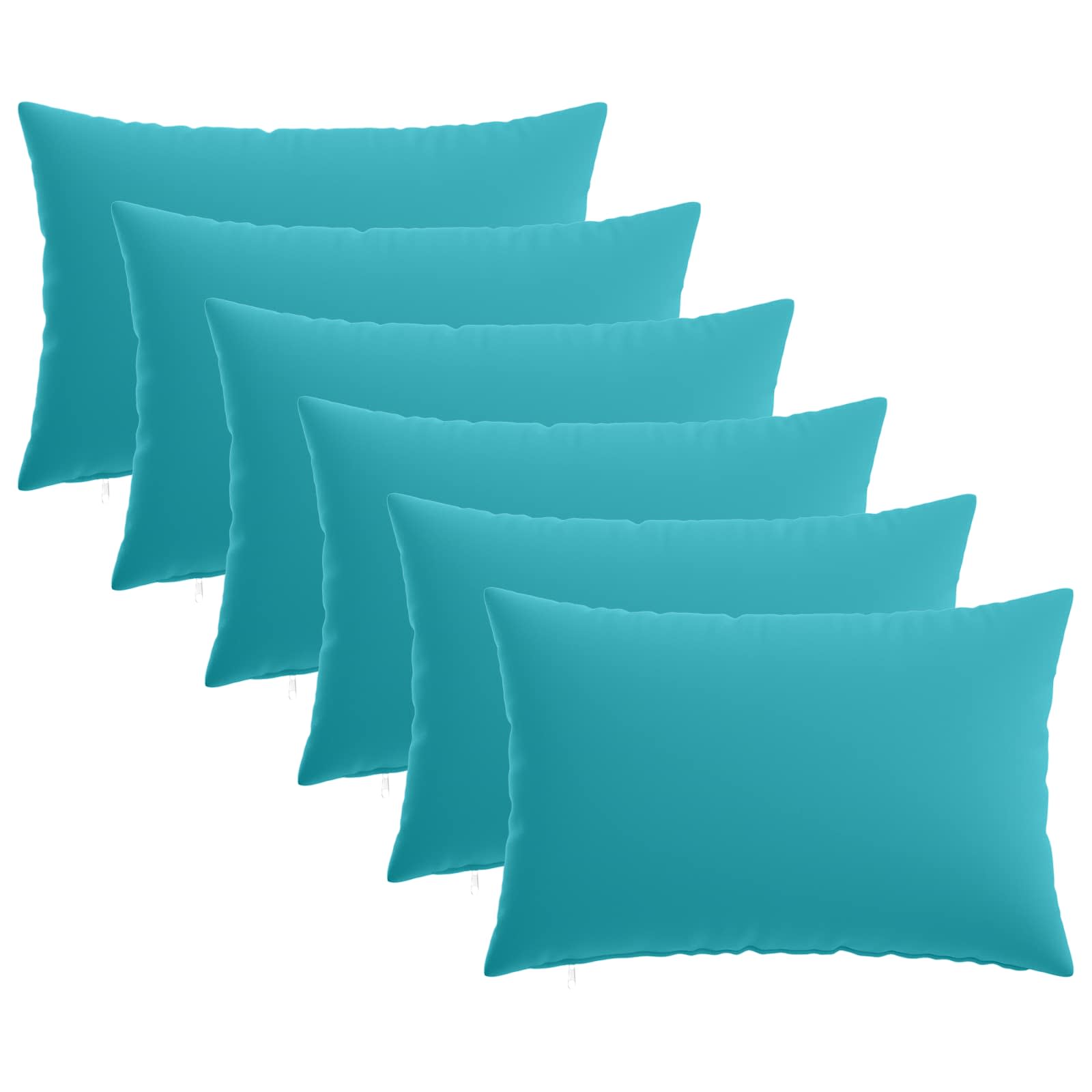 Κάλυμμα Μαξιλαριού 6 pcs HEERLEN Τιρκουάζ 50 x 70 cm