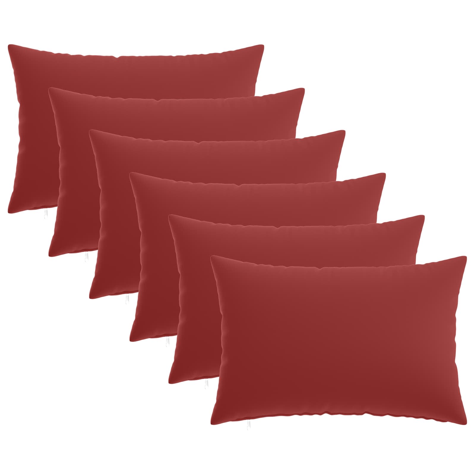 Κάλυμμα Μαξιλαριού 6 pcs HEERLEN Κόκκινο 50 x 70 cm Πολυεστέρας