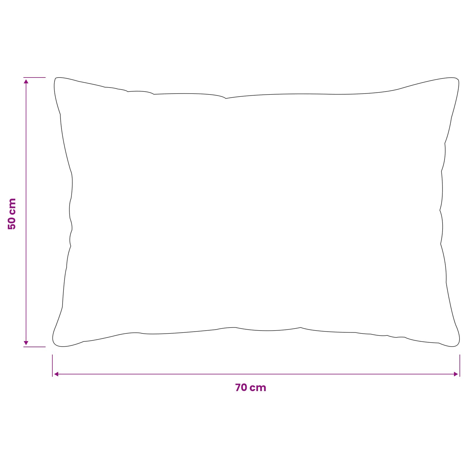 Κάλυμμα Μαξιλαριού 2 pcs HEERLEN Μαύρο 50 x 70 cm Φανέλα - Pakobazaar