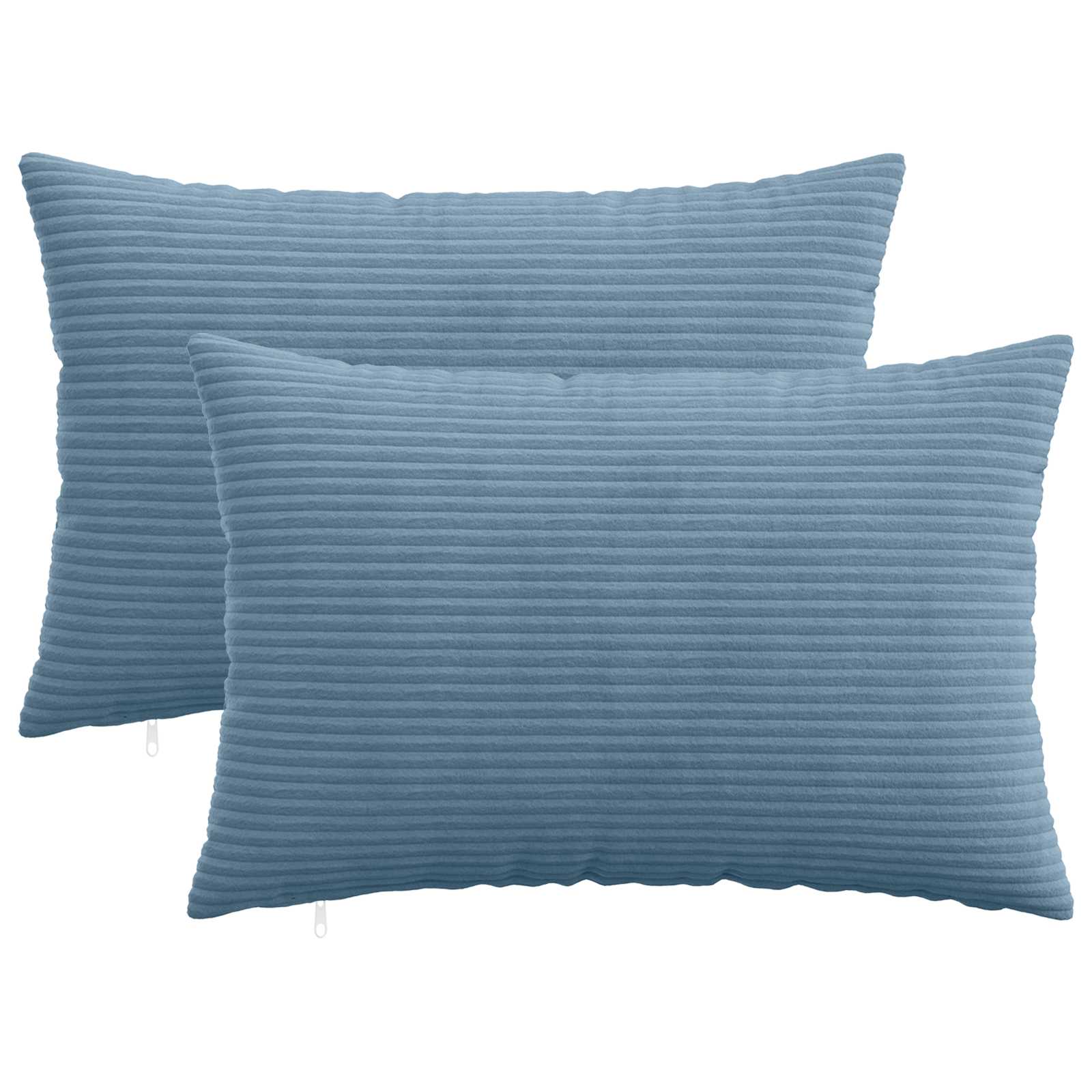 Κάλυμμα Μαξιλαριού 2 pcs HEERLEN Μπλε 50 x 75 cm κορντουρόι - Pakobazaar