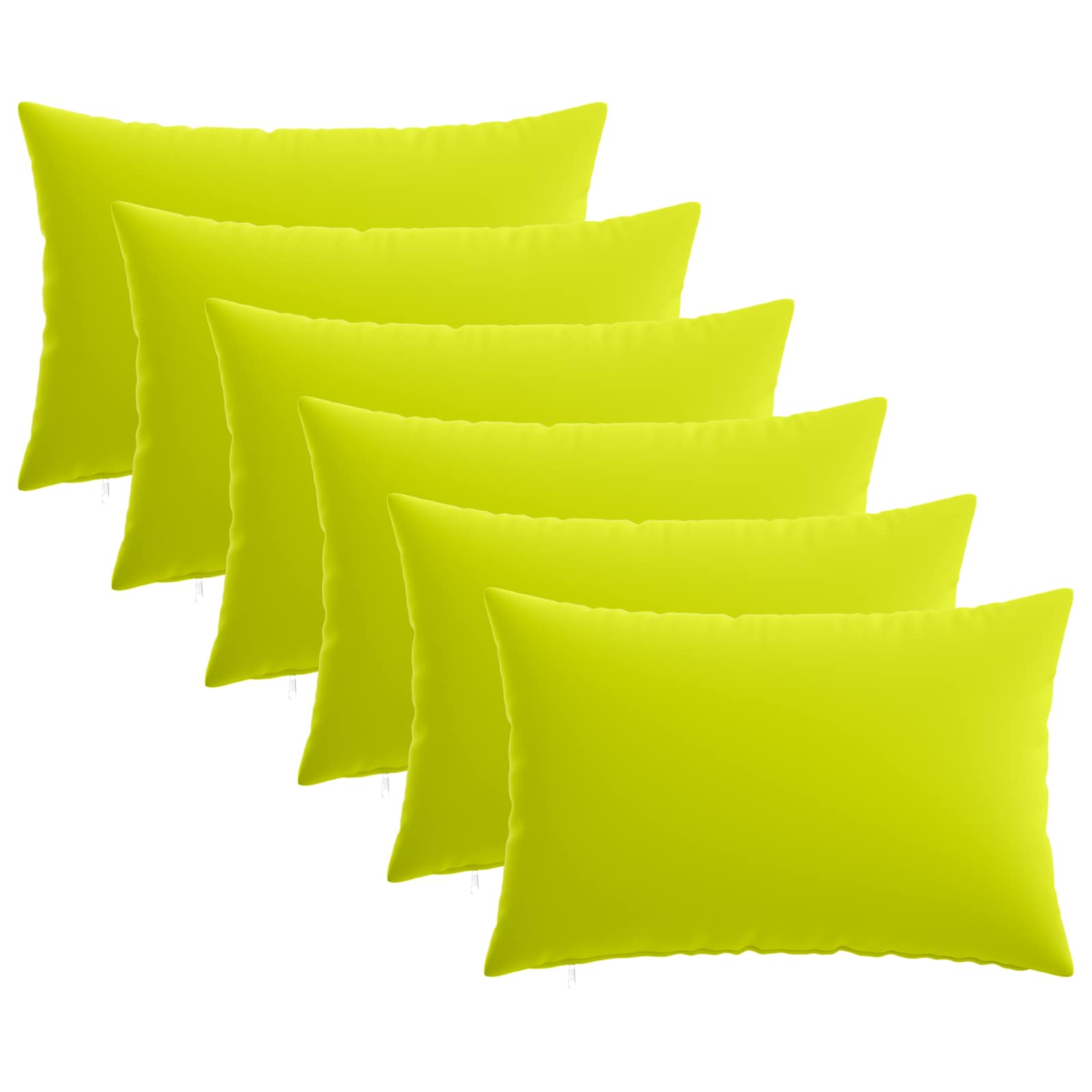 Κάλυμμα Μαξιλαριού 6 pcs HEERLEN Φωτεινό Πράσινο 50 x 75 cm - Pakobazaar