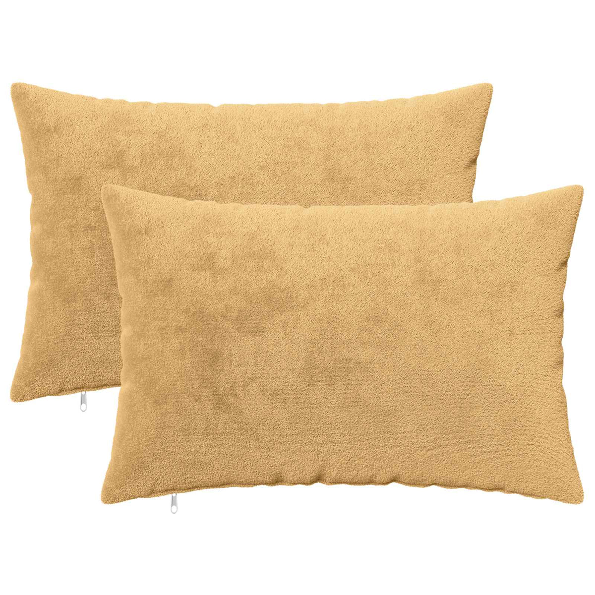 Κάλυμμα Μαξιλαριού 2 τμχ. HEERLEN Taupe 50 x 75 cm Φανέλα - Pakobazaar