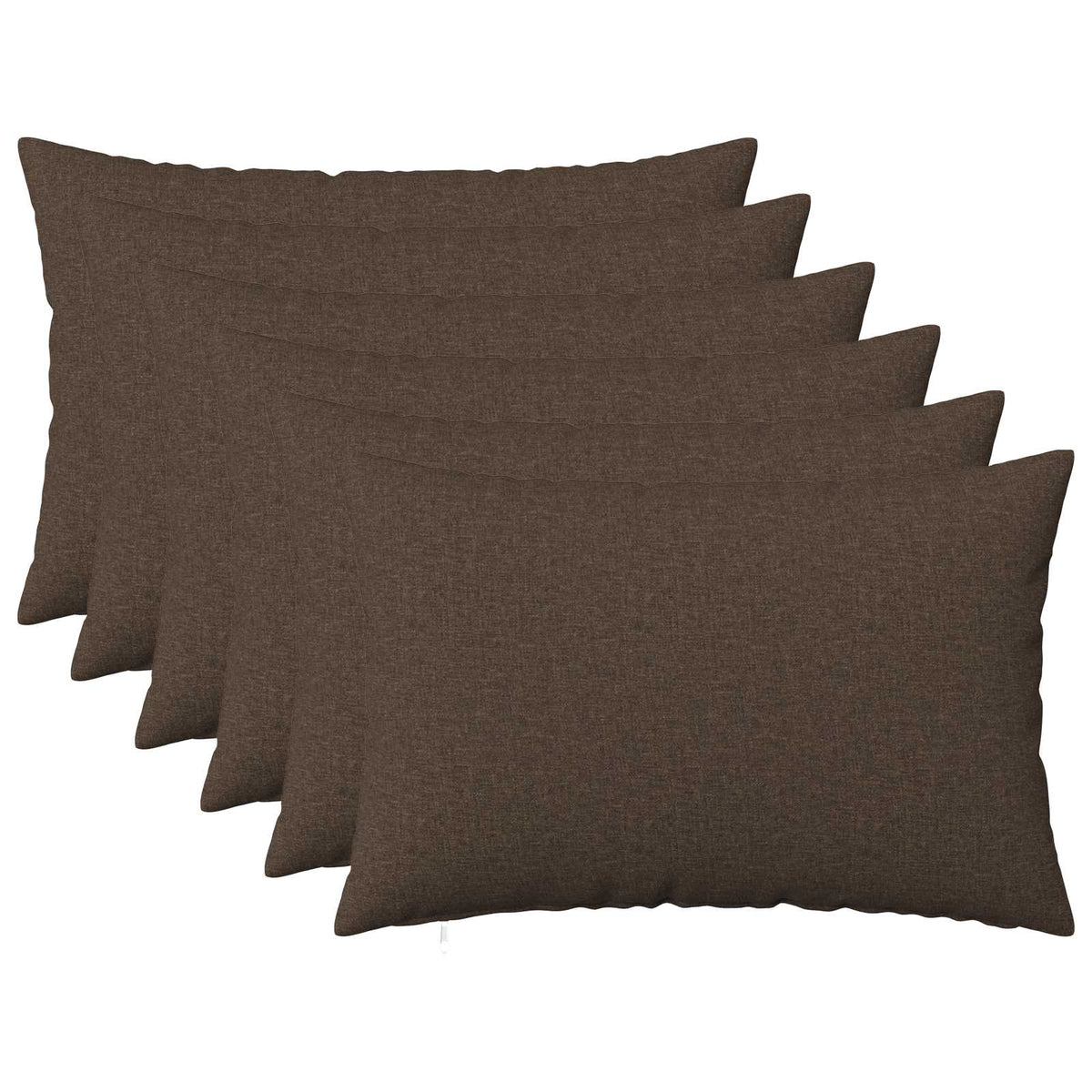 Κάλυμμα Μαξιλαριού 6 τμχ. HEERLEN Taupe 50 x 80 cm Ύφασμα - Pakobazaar