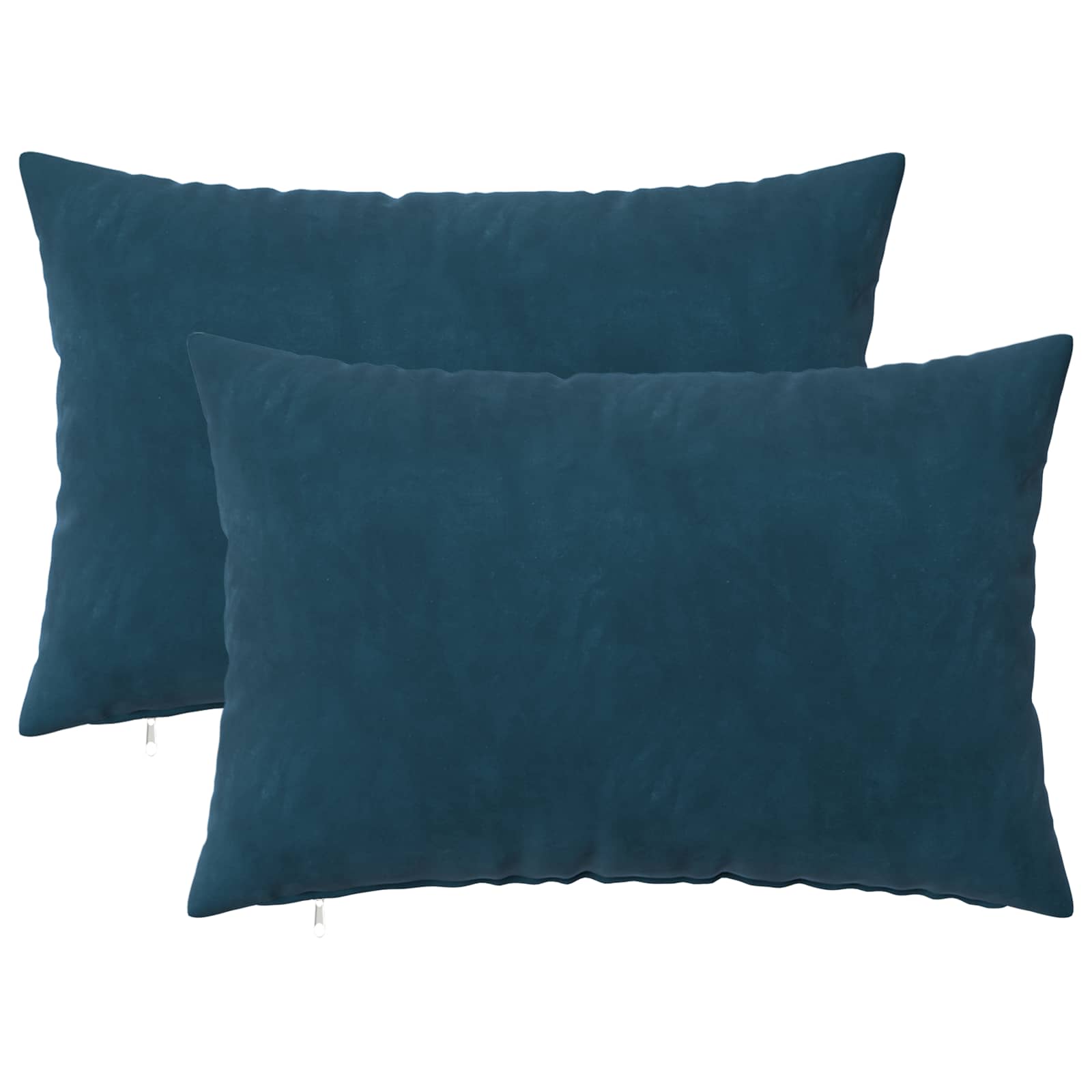 Κάλυμμα Μαξιλαριού 2 pcs HEERLEN Μπλε 50 x 80 cm Βελούδο