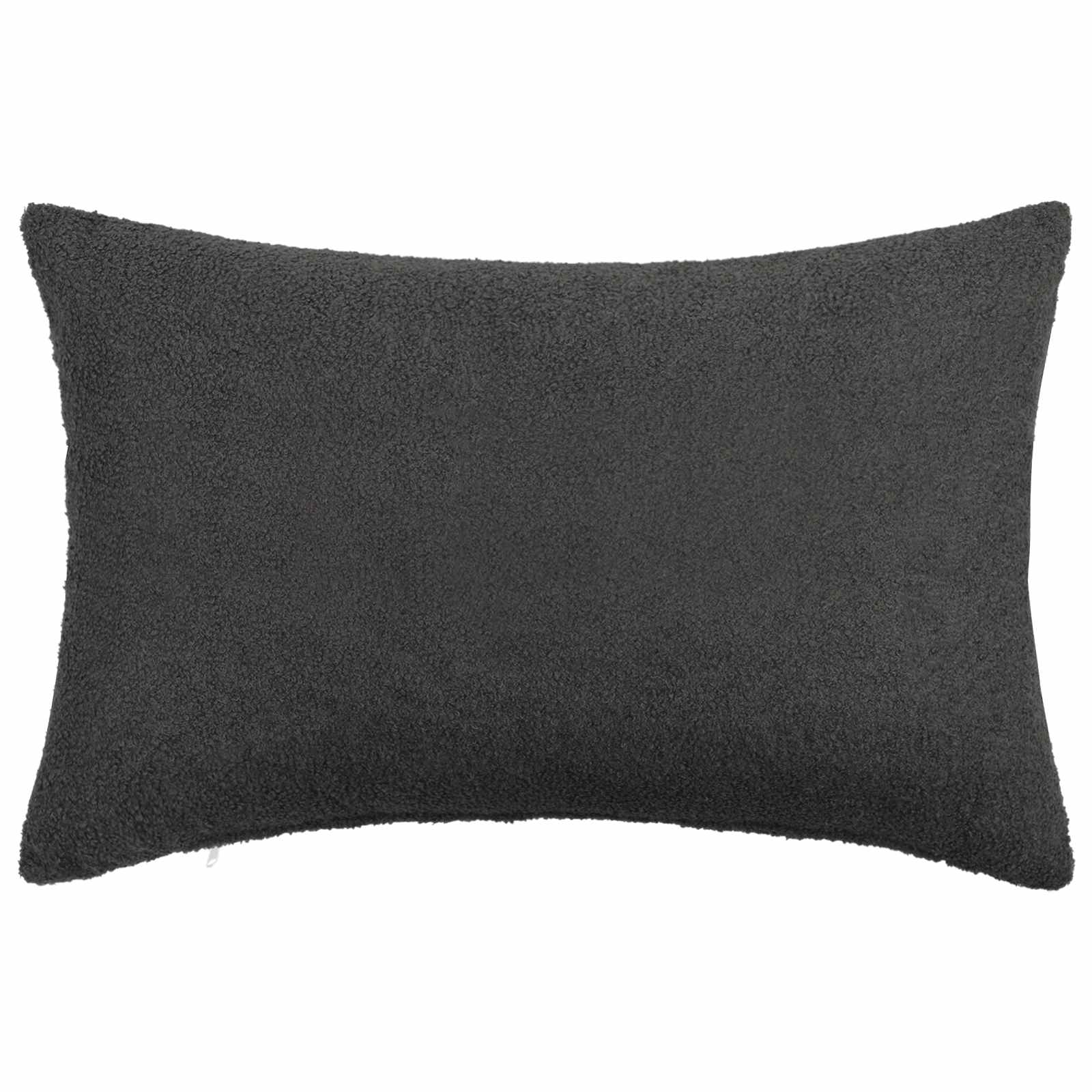 Κάλυμμα Μαξιλαριού 2 pcs HEERLEN Σκούρο Γκρι 50 x 80 cm Μπουκλέ - Pakobazaar
