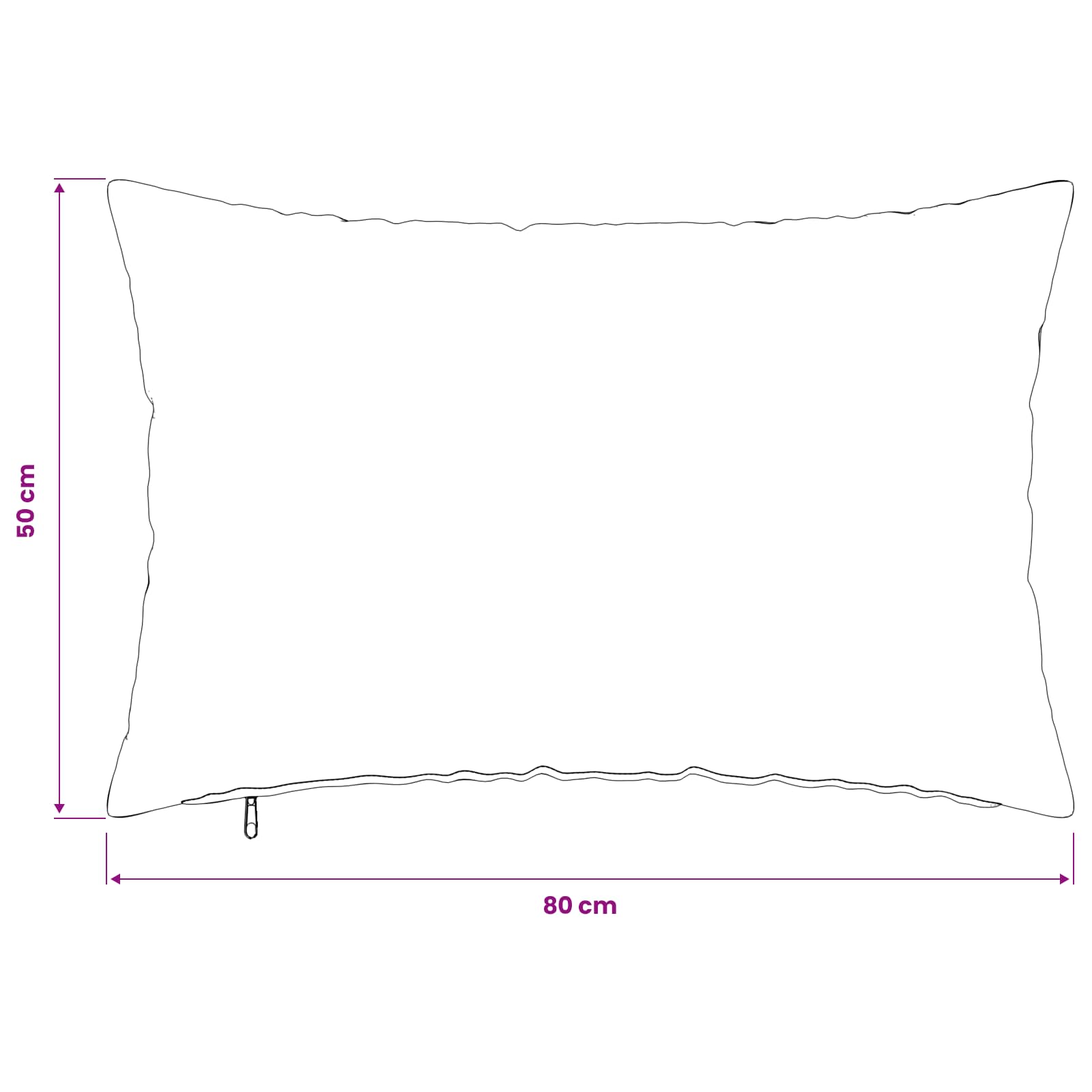 Κάλυμμα Μαξιλαριού 6 pcs HEERLEN Μπεζ 50 x 80 cm Μπουκλέ - Pakobazaar