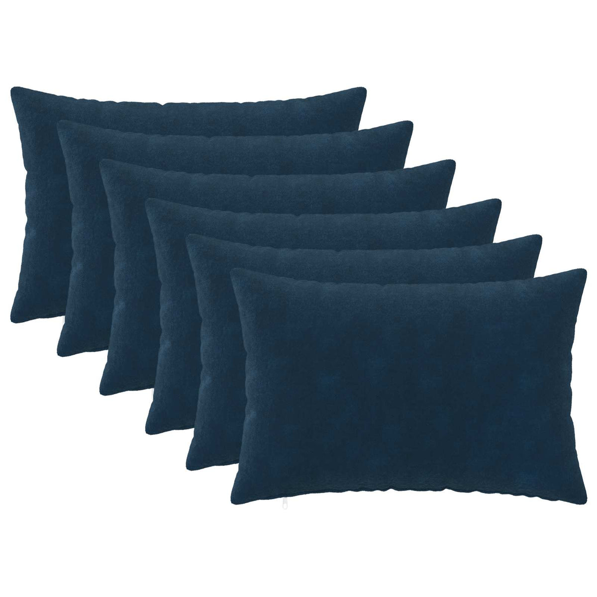 Κάλυμμα Μαξιλαριού 6 pcs HEERLEN Μπλε 50 x 80 cm Μικροΐνες φλις