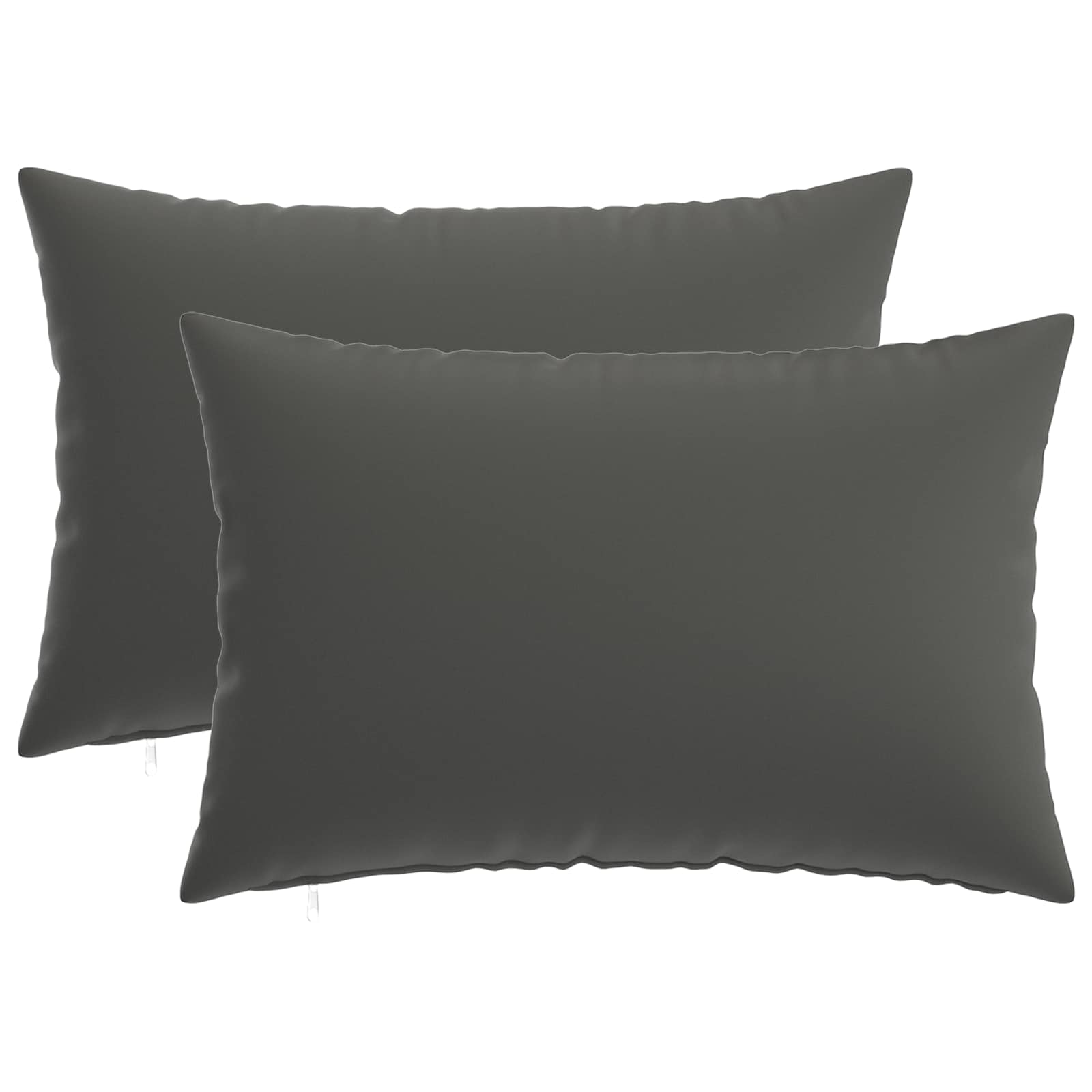 Κάλυμμα Μαξιλαριού 2 pcs HEERLEN Ανθρακί 50 x 80 cm Πολυεστέρας