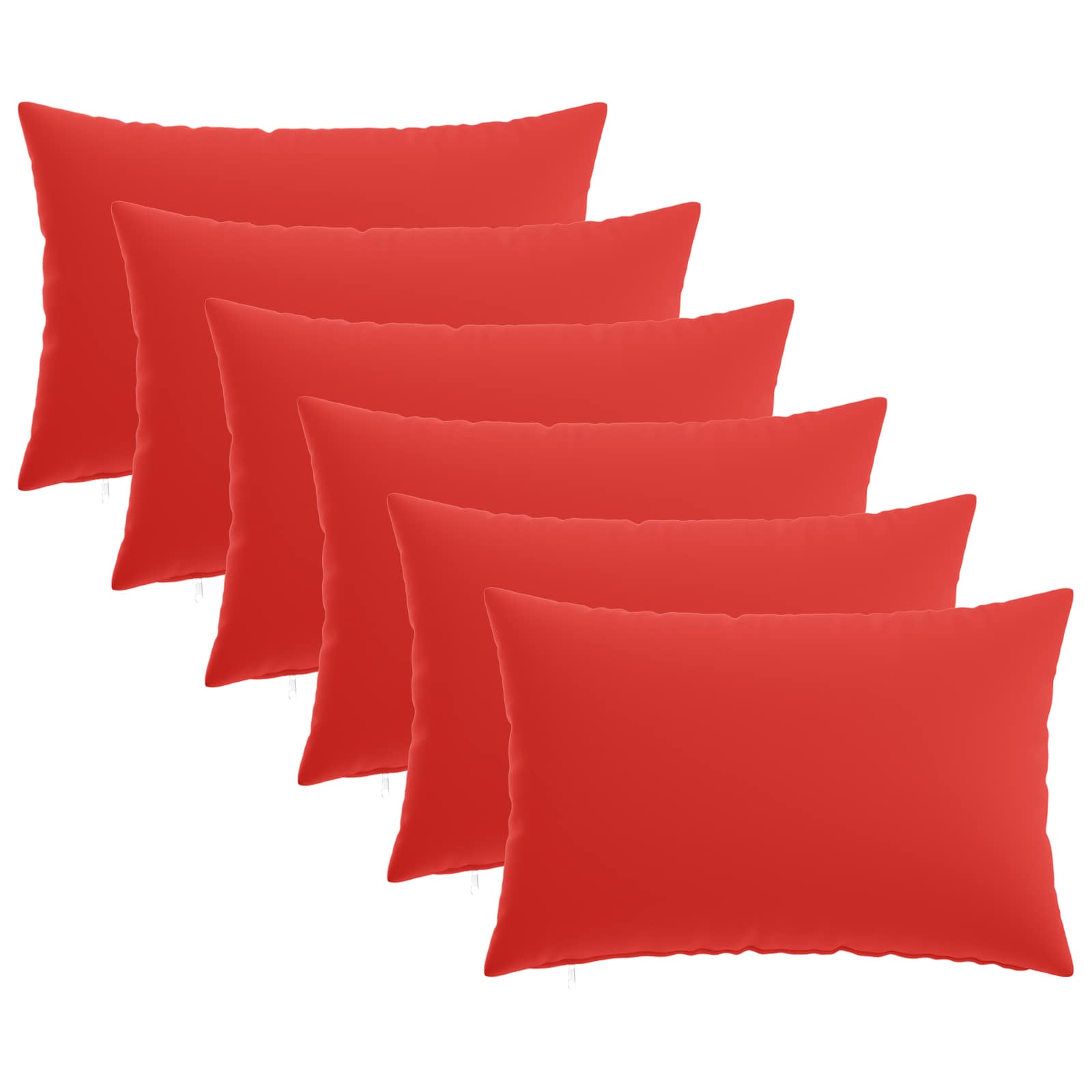 Κάλυμμα Μαξιλαριού 6 pcs HEERLEN Κόκκινο 50 x 80 cm Πολυεστέρας
