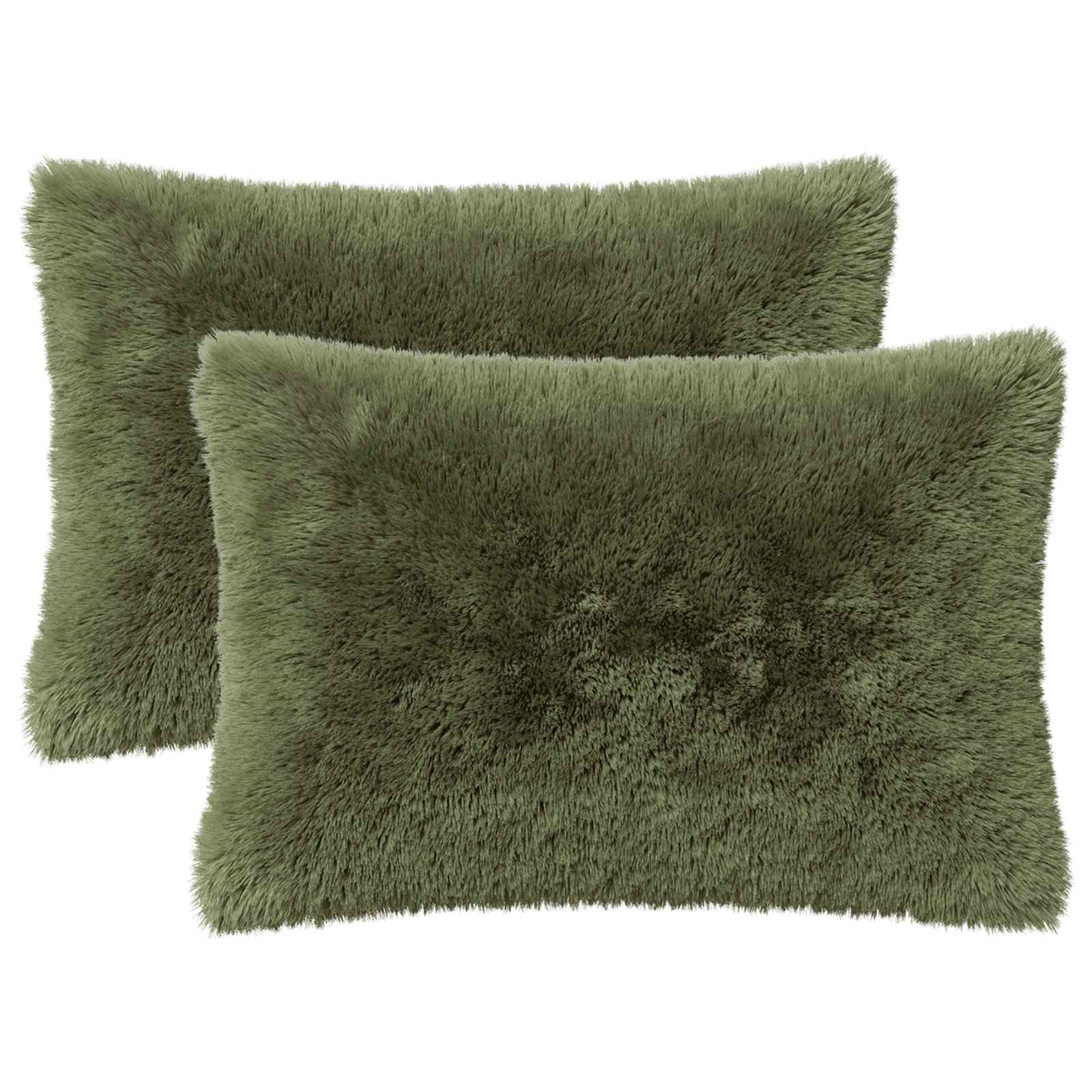 Κάλυμμα Μαξιλαριού 2 pcs HEERLEN Πράσινο 50 x 80 cm PV Φλίς