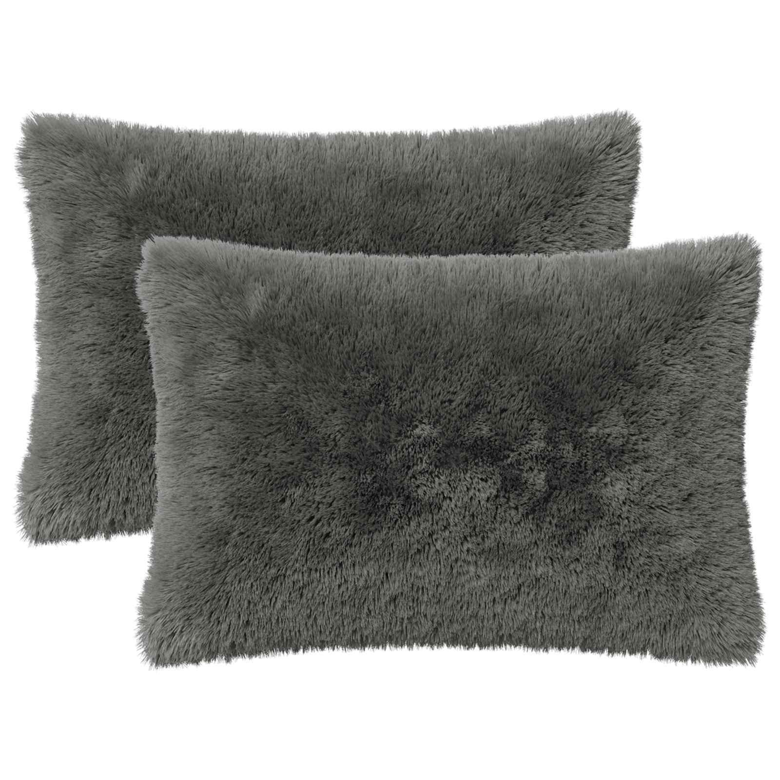 Κάλυμμα Μαξιλαριού 2 pcs HEERLEN Ανοιχτό γκρι 50 x 80 cm
