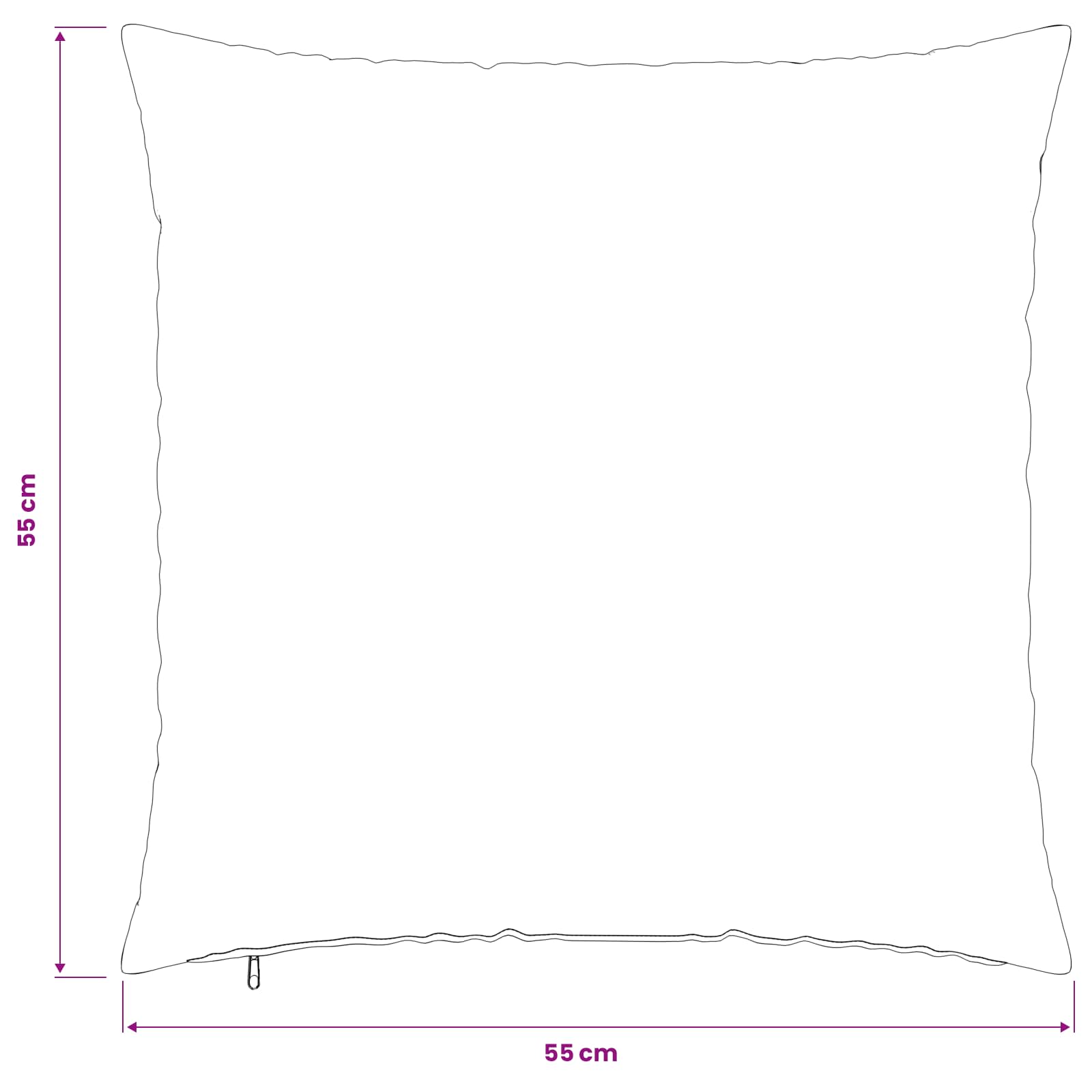 Κάλυμμα Μαξιλαριού 6 pcs HEERLEN Ροζ 55 x 55 εκ Μπουκλέ