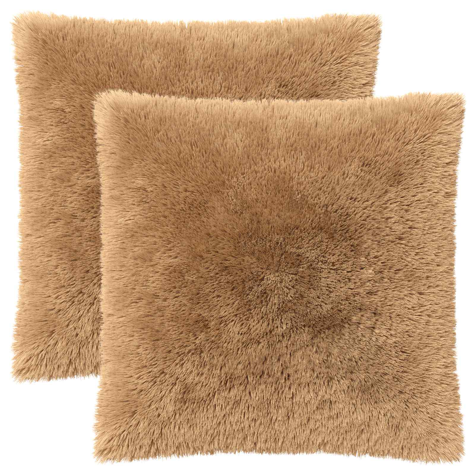 Κάλυμμα Μαξιλαριού 2 pcs HEERLEN Taupe 55 x 55 εκ PV Φλίς - Pakobazaar