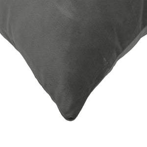 Κάλυμμα Μαξιλαριού 6 pcs HEERLEN Σκούρο Γκρι 60 x 60 cm Βελούδο - Pakobazaar