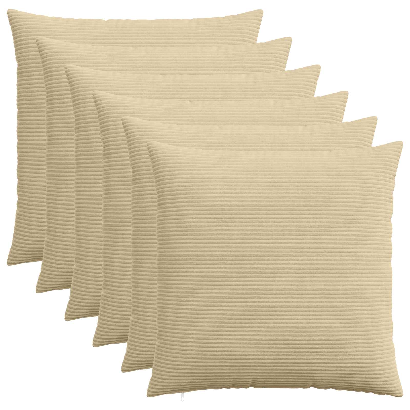 Κάλυμμα Μαξιλαριού 6 pcs HEERLEN Πράσινο Γκρι 60 x 60 cm - Pakobazaar