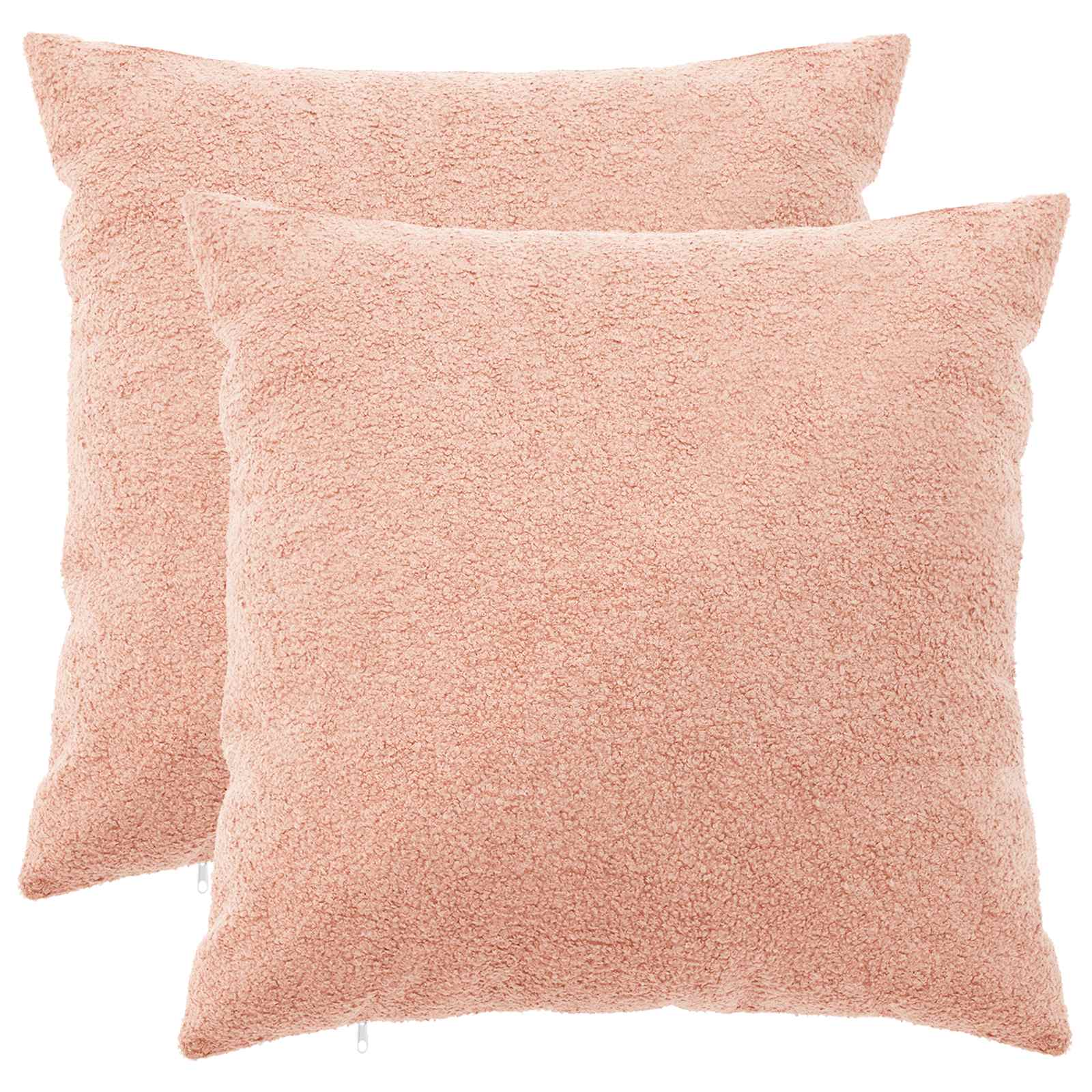Κάλυμμα Μαξιλαριού 2 pcs HEERLEN Ροζ 60 x 60 cm Μπουκλέ