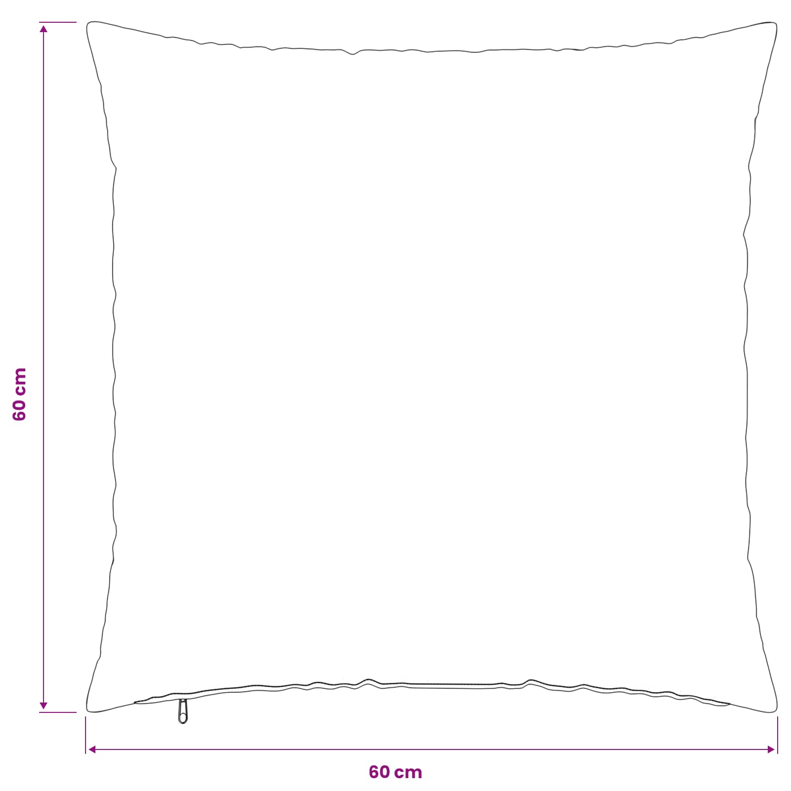 Κάλυμμα Μαξιλαριού 6 pcs HEERLEN Ανθρακί 60 x 60 cm Πολυεστέρας - Pakobazaar