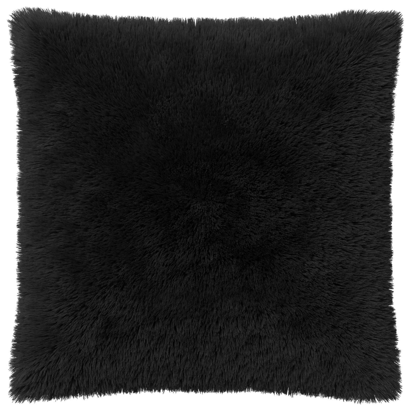 Κάλυμμα Μαξιλαριού 6 pcs HEERLEN Μαύρο 60 x 60 cm PV Φλίς - Pakobazaar