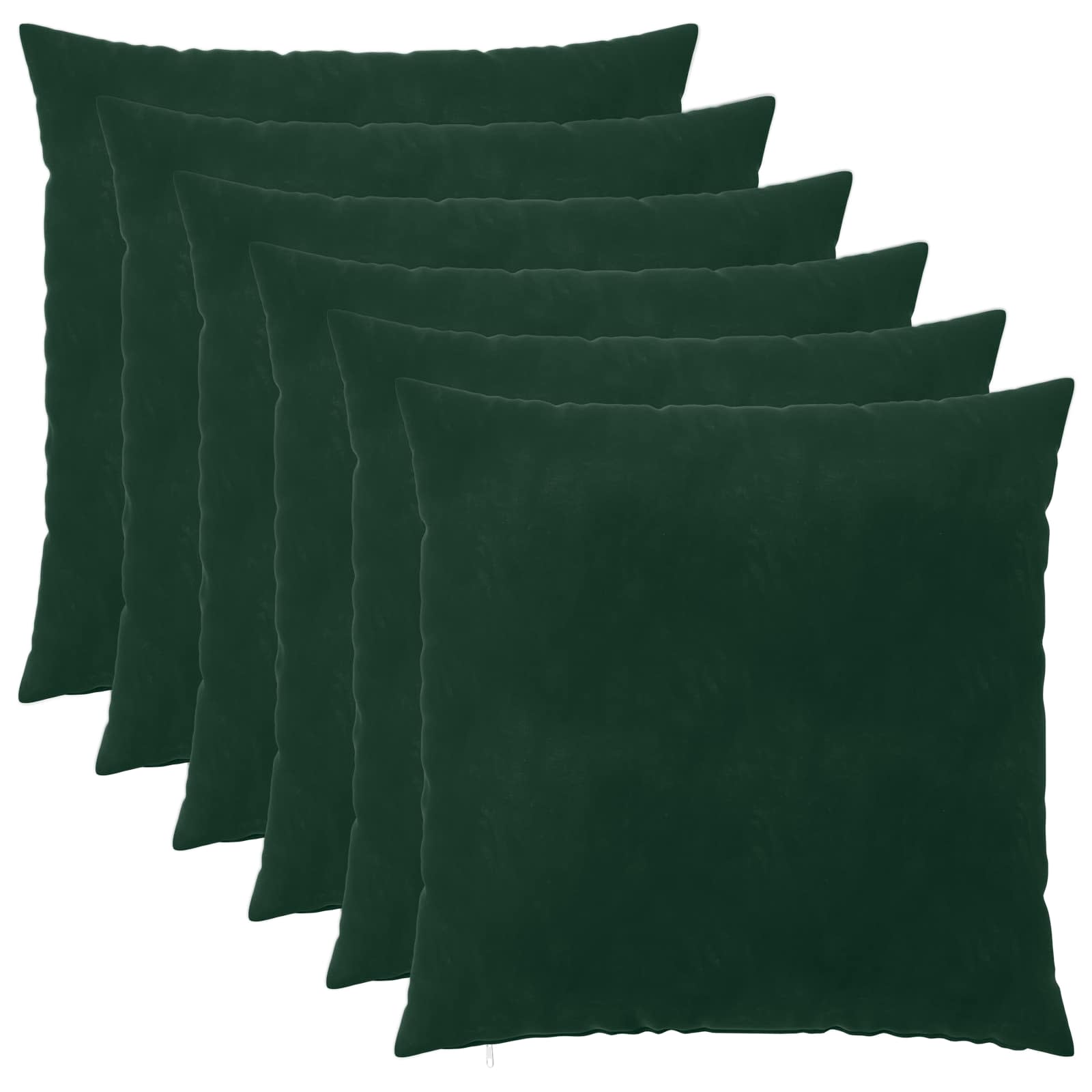Κάλυμμα Μαξιλαριού 6 pcs HEERLEN Σκούρο Πράσινο 65 x 65 εκ.