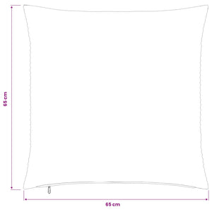 Κάλυμμα Μαξιλαριού 6 pcs HEERLEN Ανθρακί 65 x 65 εκ. κορντουρόι - Pakobazaar