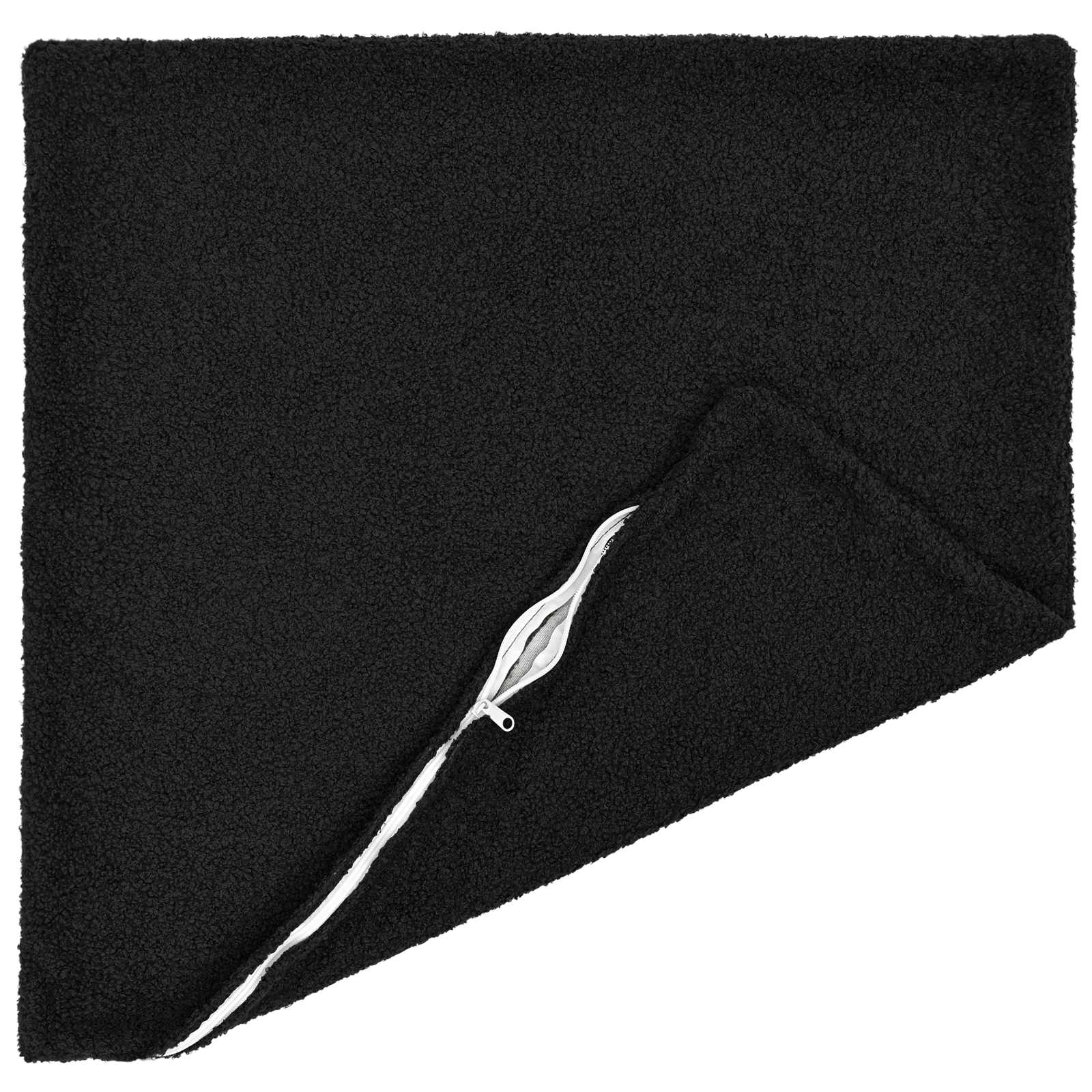 Κάλυμμα Μαξιλαριού 6 pcs HEERLEN Μαύρο 65 x 65 εκ. Μπουκλέ