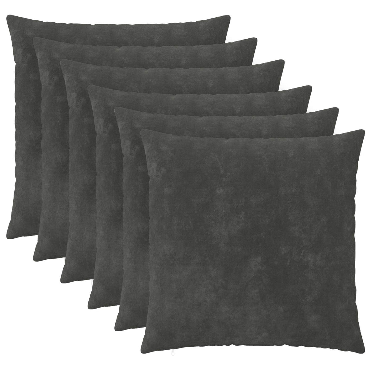 Κάλυμμα Μαξιλαριού 6 pcs HEERLEN Ανθρακί 65 x 65 εκ.