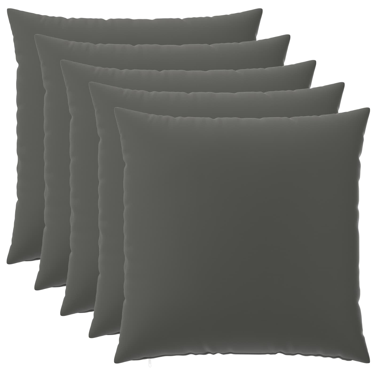 Κάλυμμα Μαξιλαριού 6 pcs HEERLEN Ανθρακί 65 x 65 εκ. - Pakobazaar