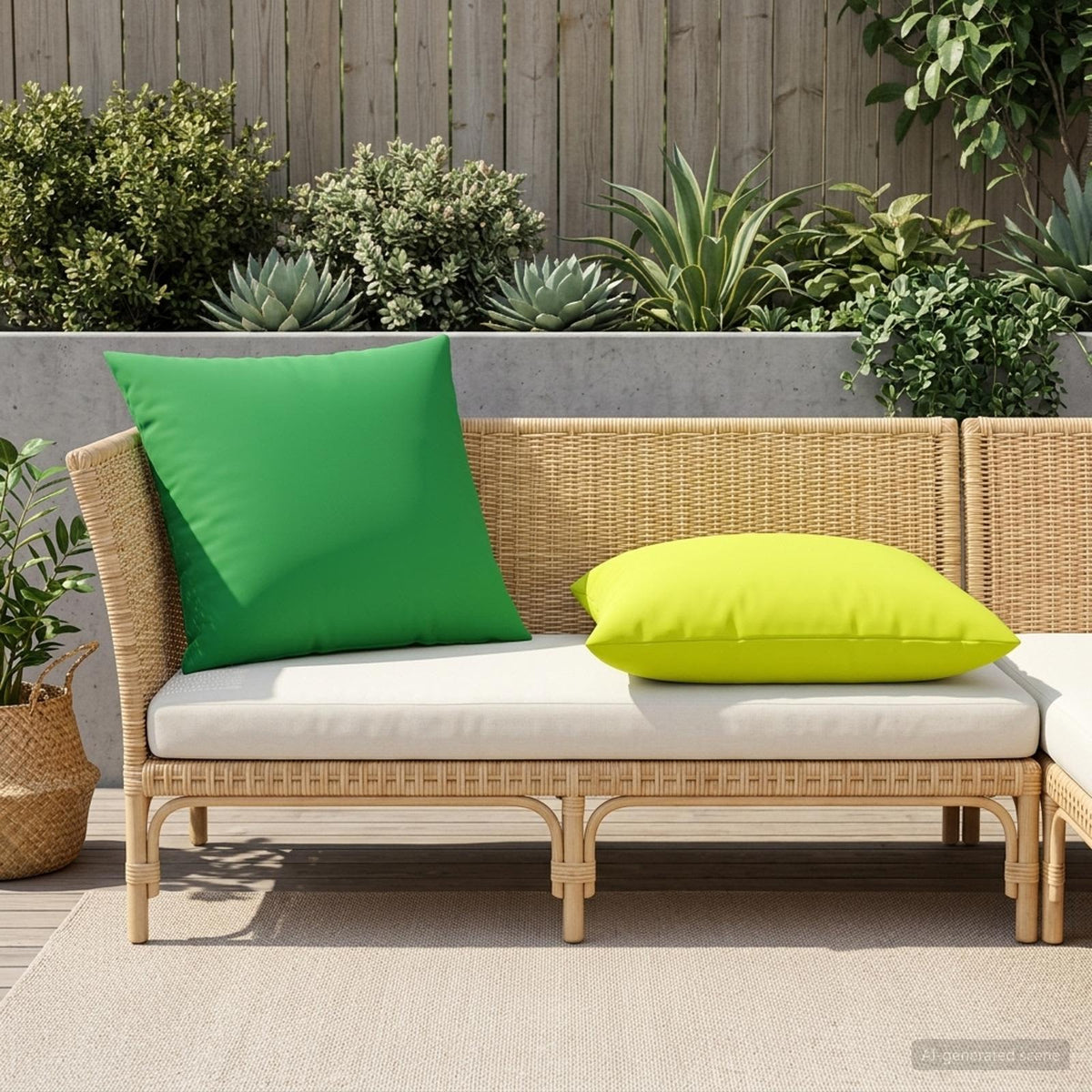 Κάλυμμα Μαξιλαριού 2 pcs HEERLEN Φωτεινό Πράσινο 80 x 80 cm
