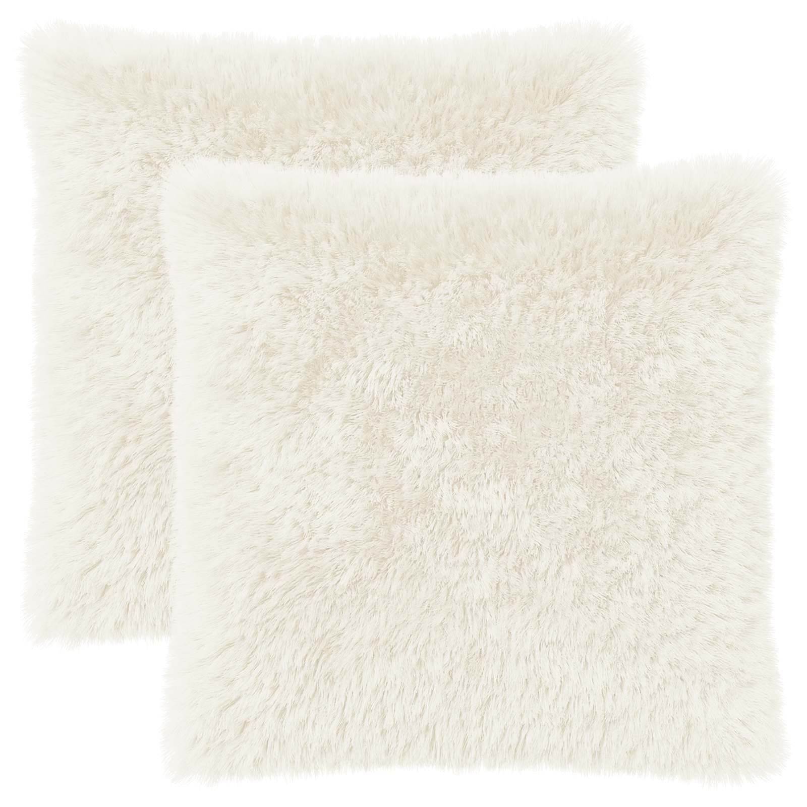 Κάλυμμα Μαξιλαριού 2 pcs HEERLEN Λευκό 65 x 65 εκ. PV Φλίς - Pakobazaar