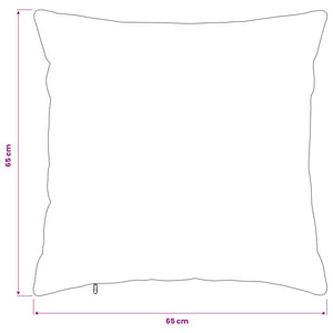 Κάλυμμα Μαξιλαριού 6 pcs HEERLEN Μαύρο 65 x 65 εκ. Φανέλα - Pakobazaar