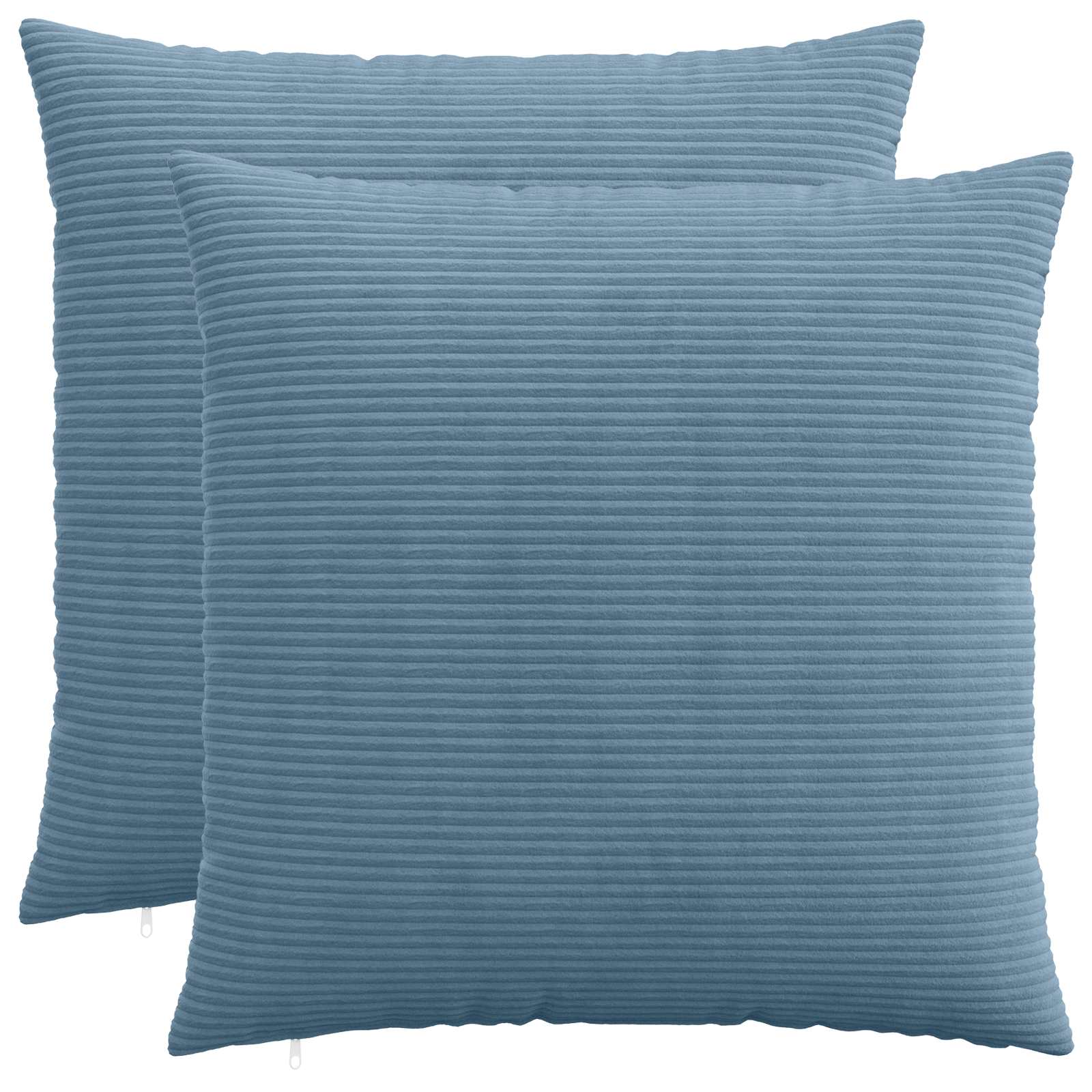 Κάλυμμα Μαξιλαριού 2 pcs HEERLEN Μπλε 70 x 70 cm κορντουρόι