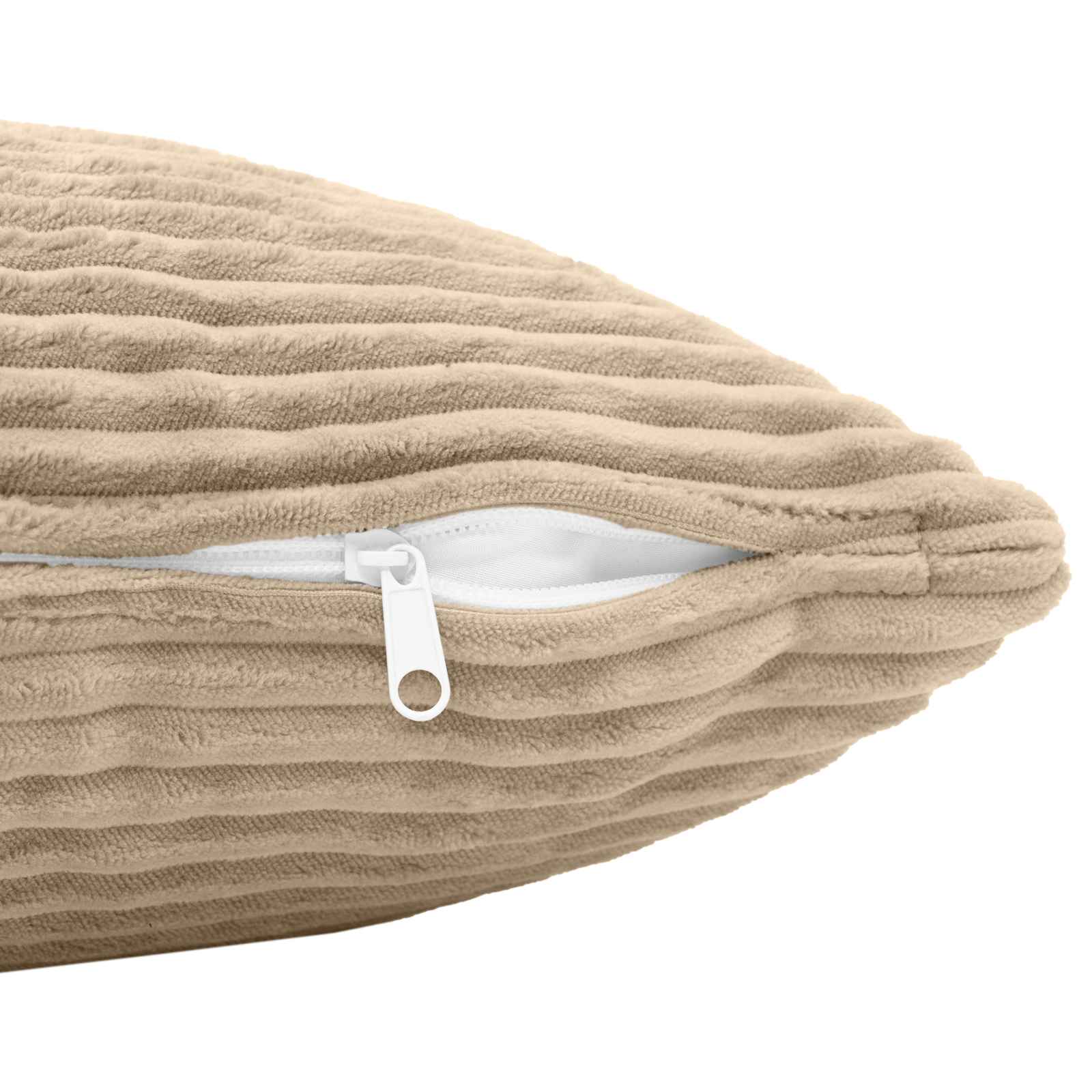Κάλυμμα Μαξιλαριού 2 pcs HEERLEN Taupe 70 x 70 cm κορντουρόι - Pakobazaar