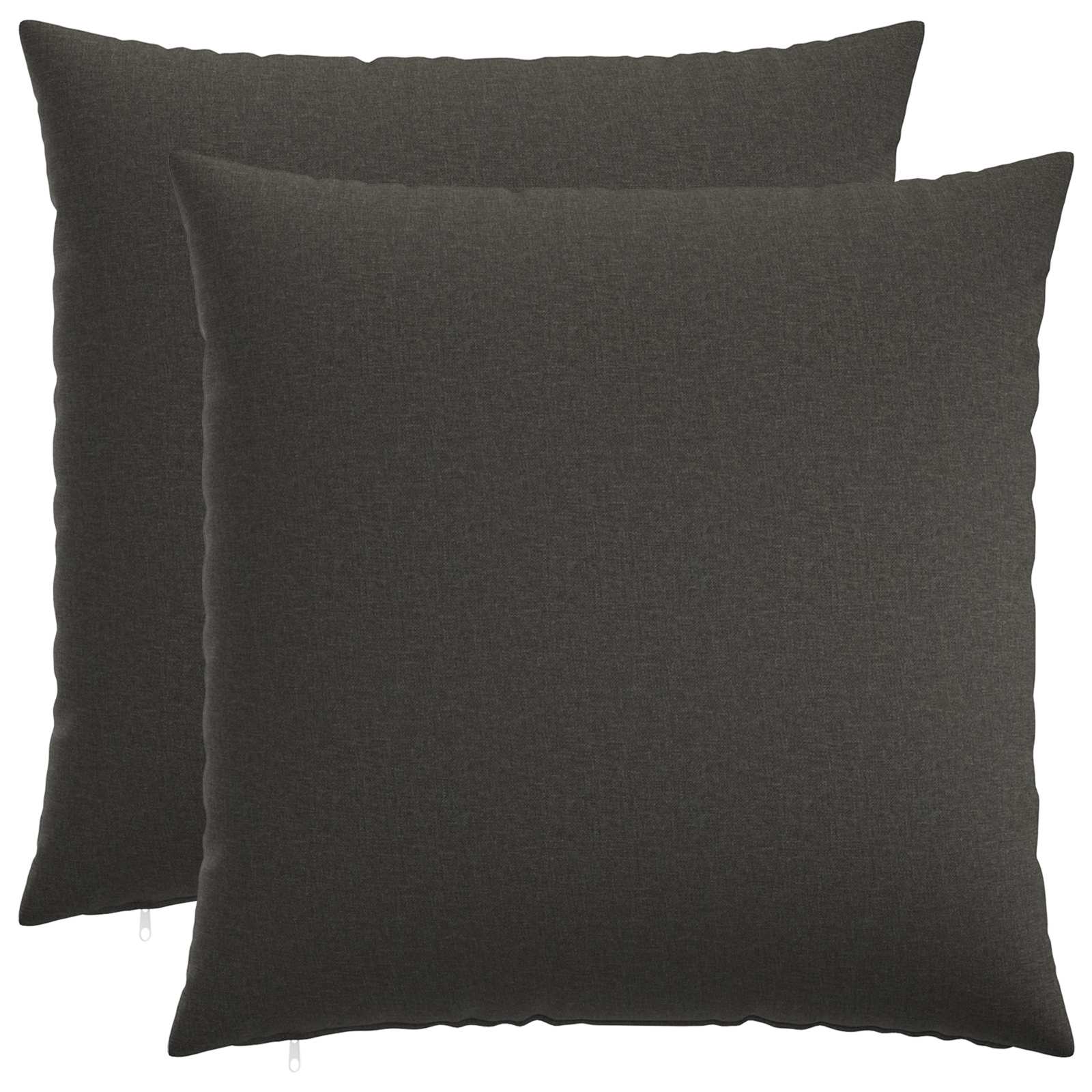 Κάλυμμα Μαξιλαριού 2 pcs HEERLEN Σκούρο Γκρι 80 x 80 cm - Pakobazaar