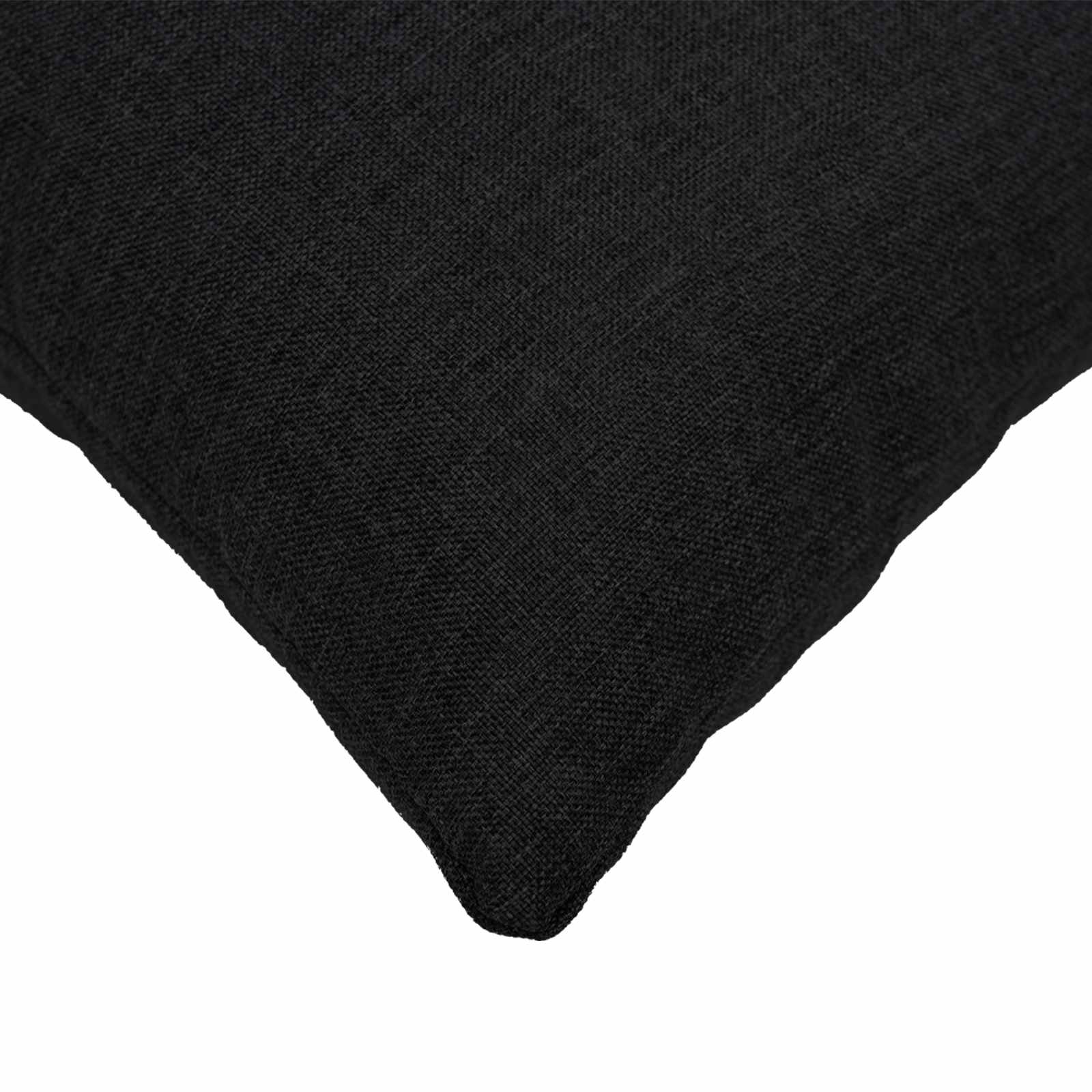 Κάλυμμα Μαξιλαριού 2 pcs HEERLEN Μαύρο 80 x 80 cm - Pakobazaar