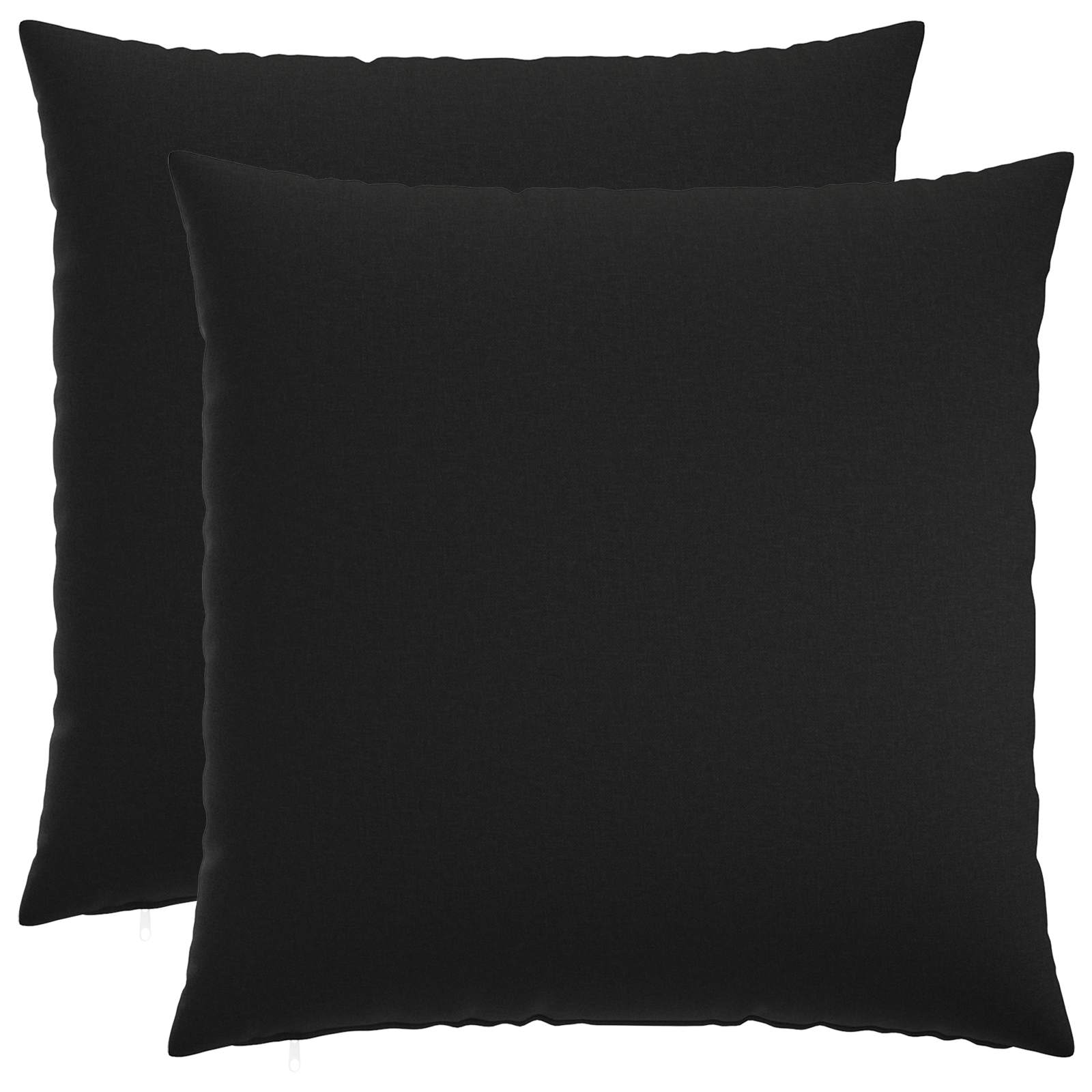 Κάλυμμα Μαξιλαριού 2 pcs HEERLEN Μαύρο 80 x 80 cm - Pakobazaar