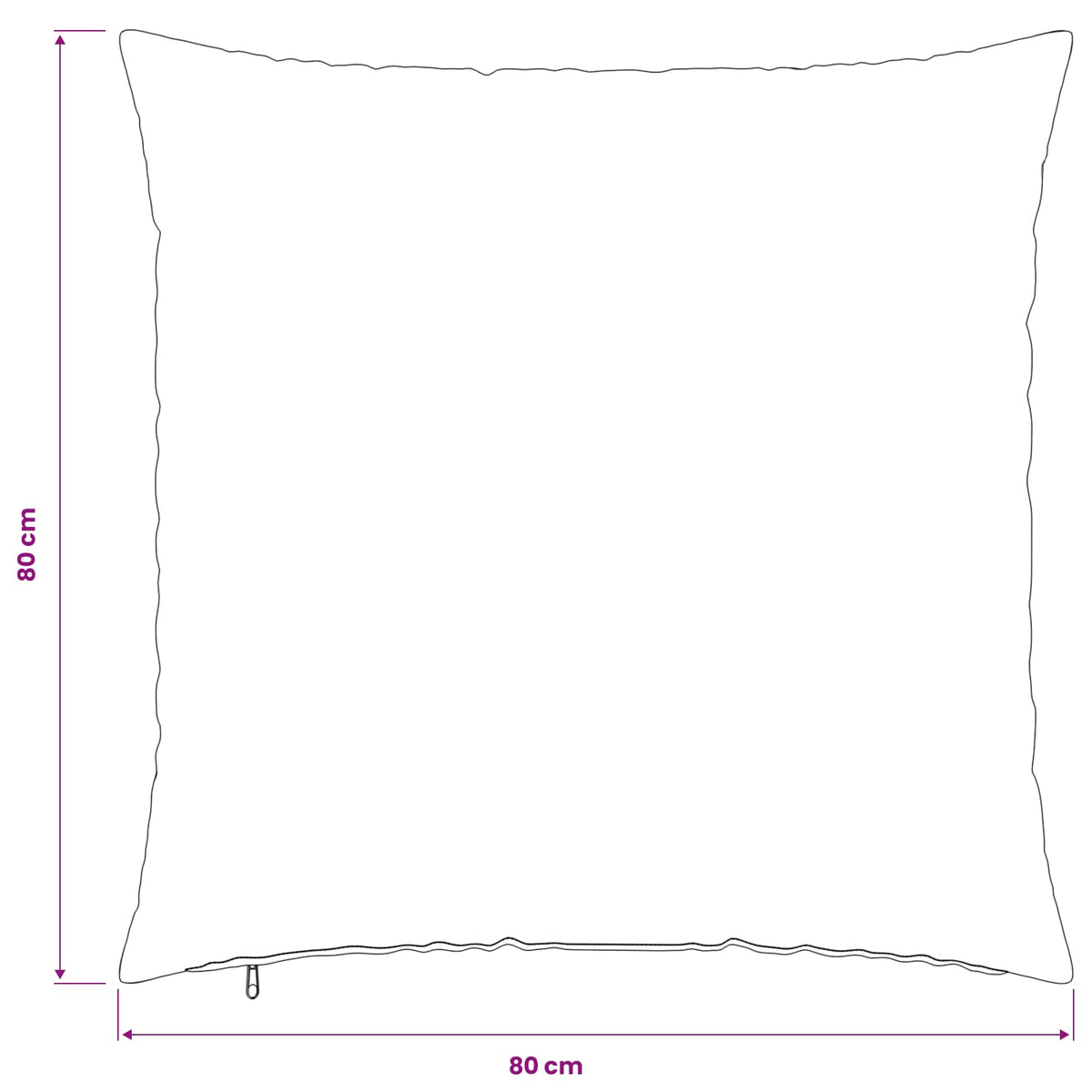 Κάλυμμα Μαξιλαριού 2 pcs HEERLEN Ανοιχτό γκρι 80 x 80 cm - Pakobazaar
