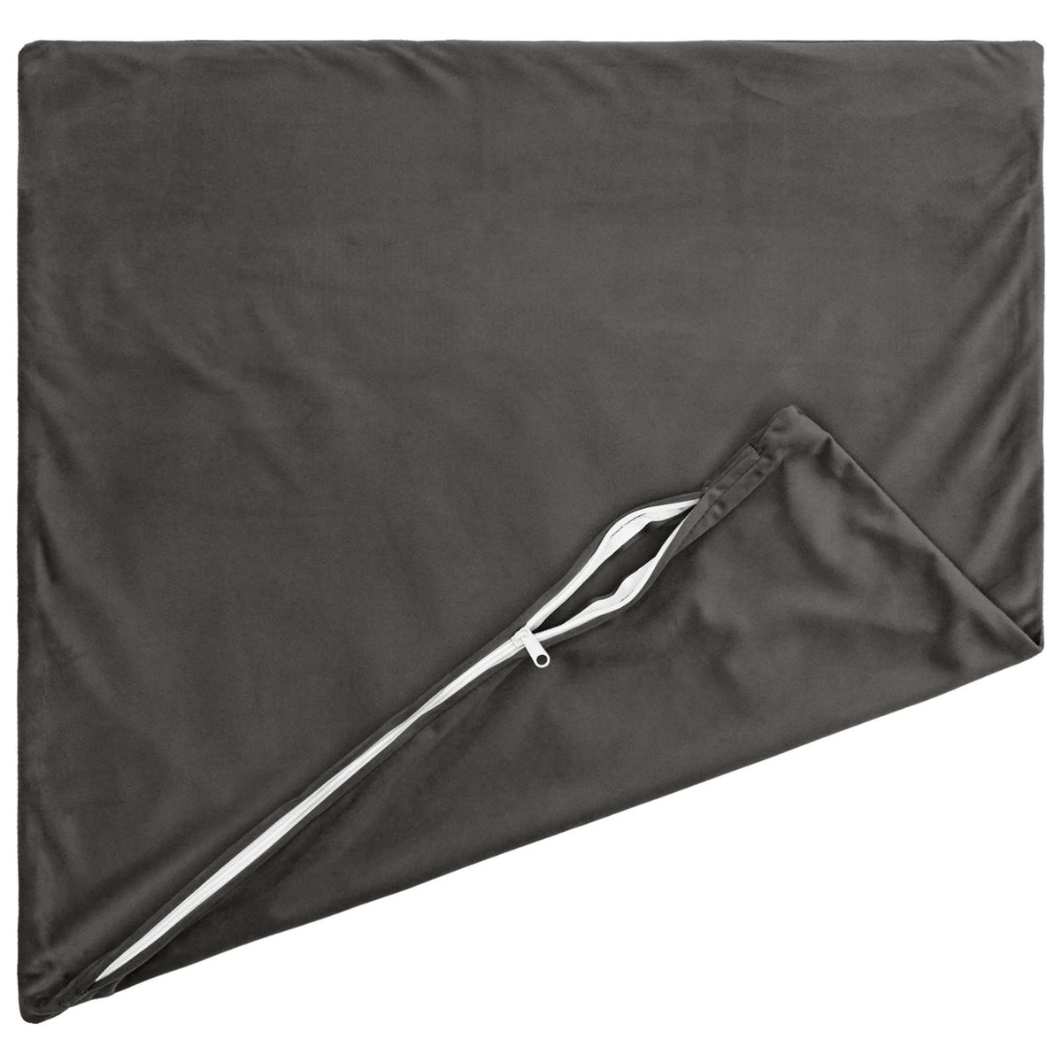Κάλυμμα Μαξιλαριού 6 pcs HEERLEN Σκούρο Γκρι 80 x 80 cm Βελούδο