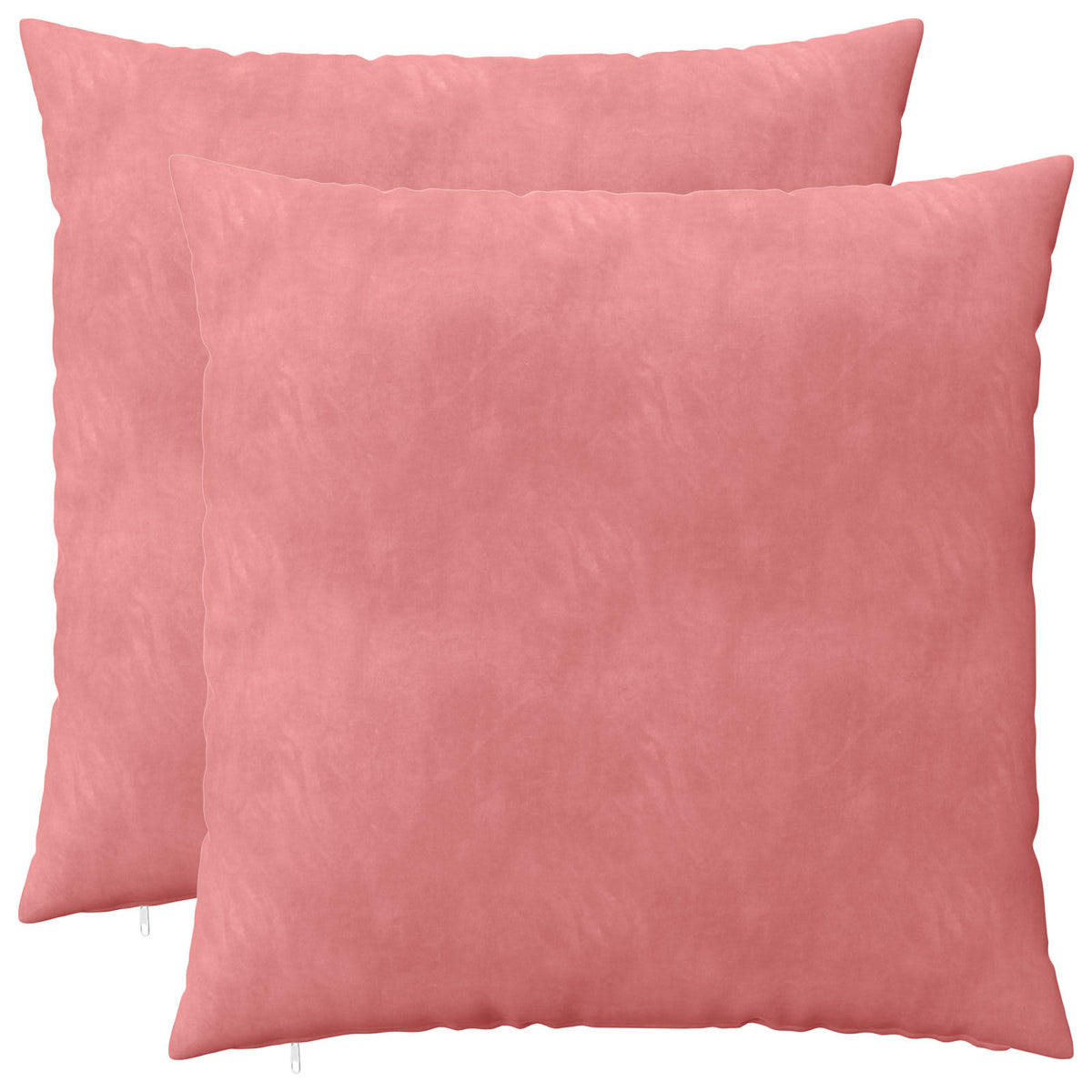 Κάλυμμα Μαξιλαριού 2 pcs HEERLEN Ροζ 80 x 80 cm Βελούδο