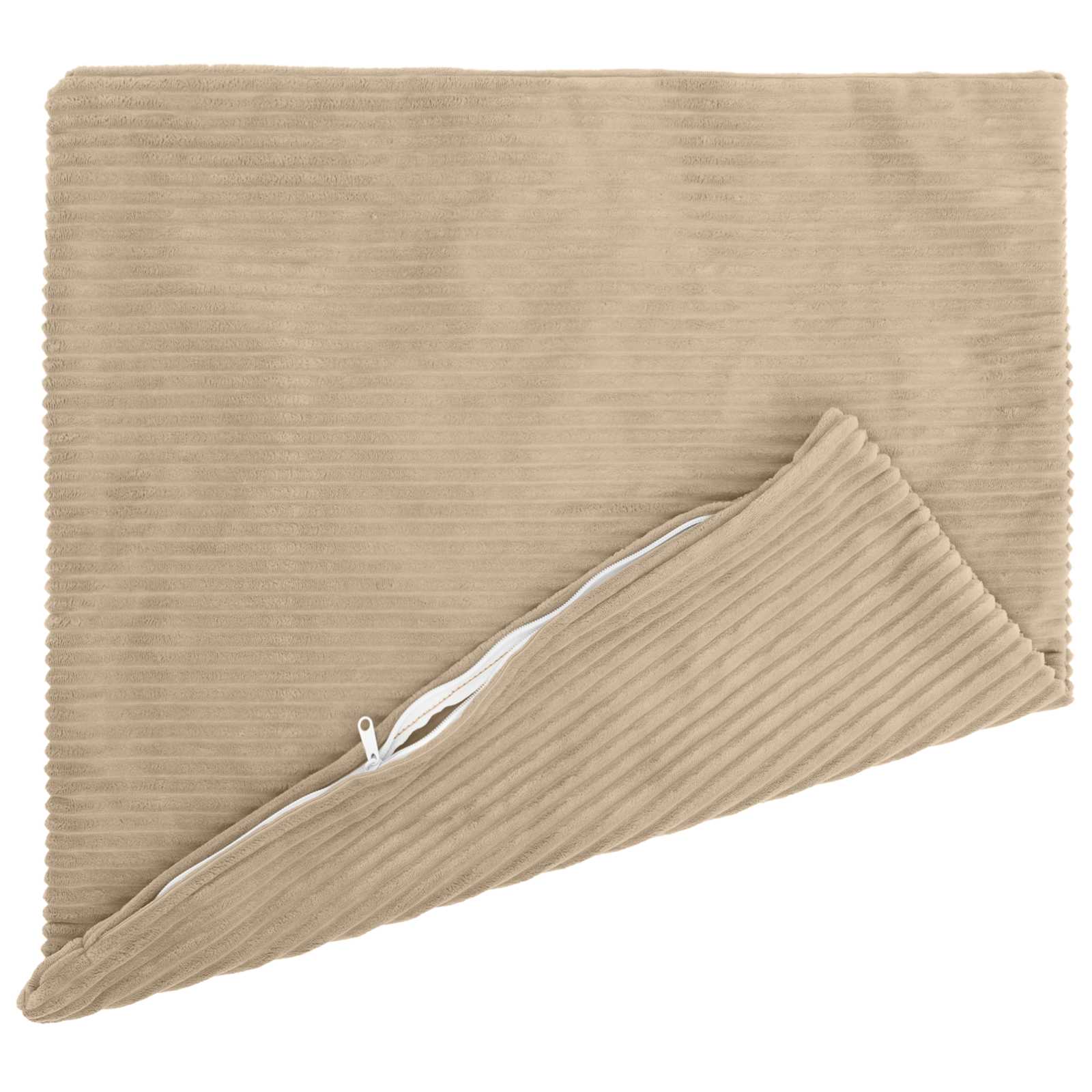 Κάλυμμα Μαξιλαριού 6 pcs HEERLEN Taupe 80 x 80 cm κορντουρόι - Pakobazaar