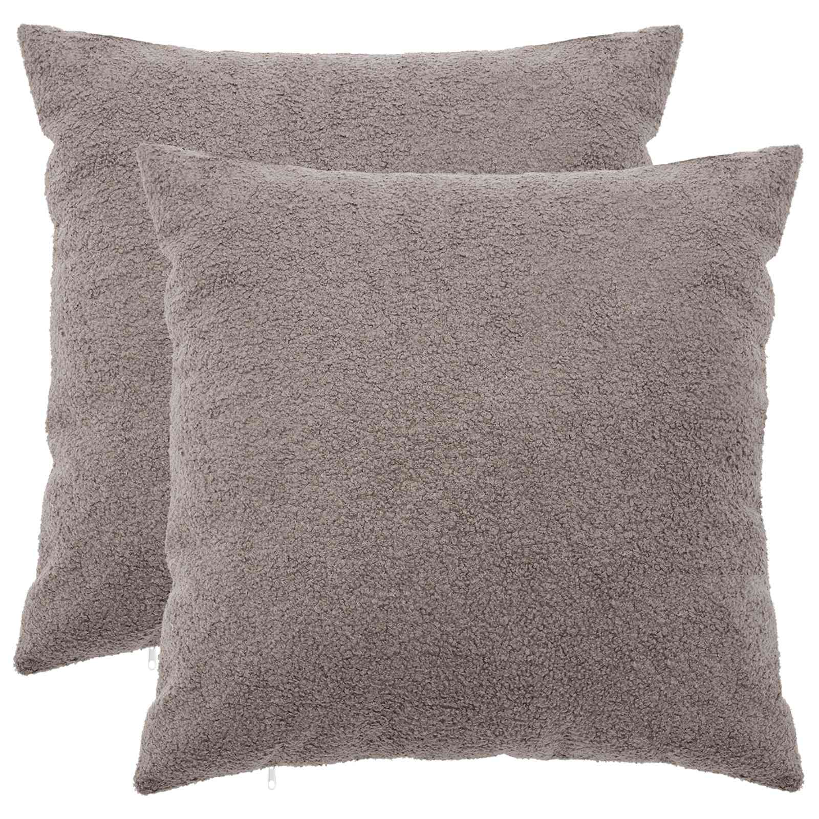 Κάλυμμα Μαξιλαριού 2 pcs HEERLEN Ανοιχτό γκρι 80 x 80 cm