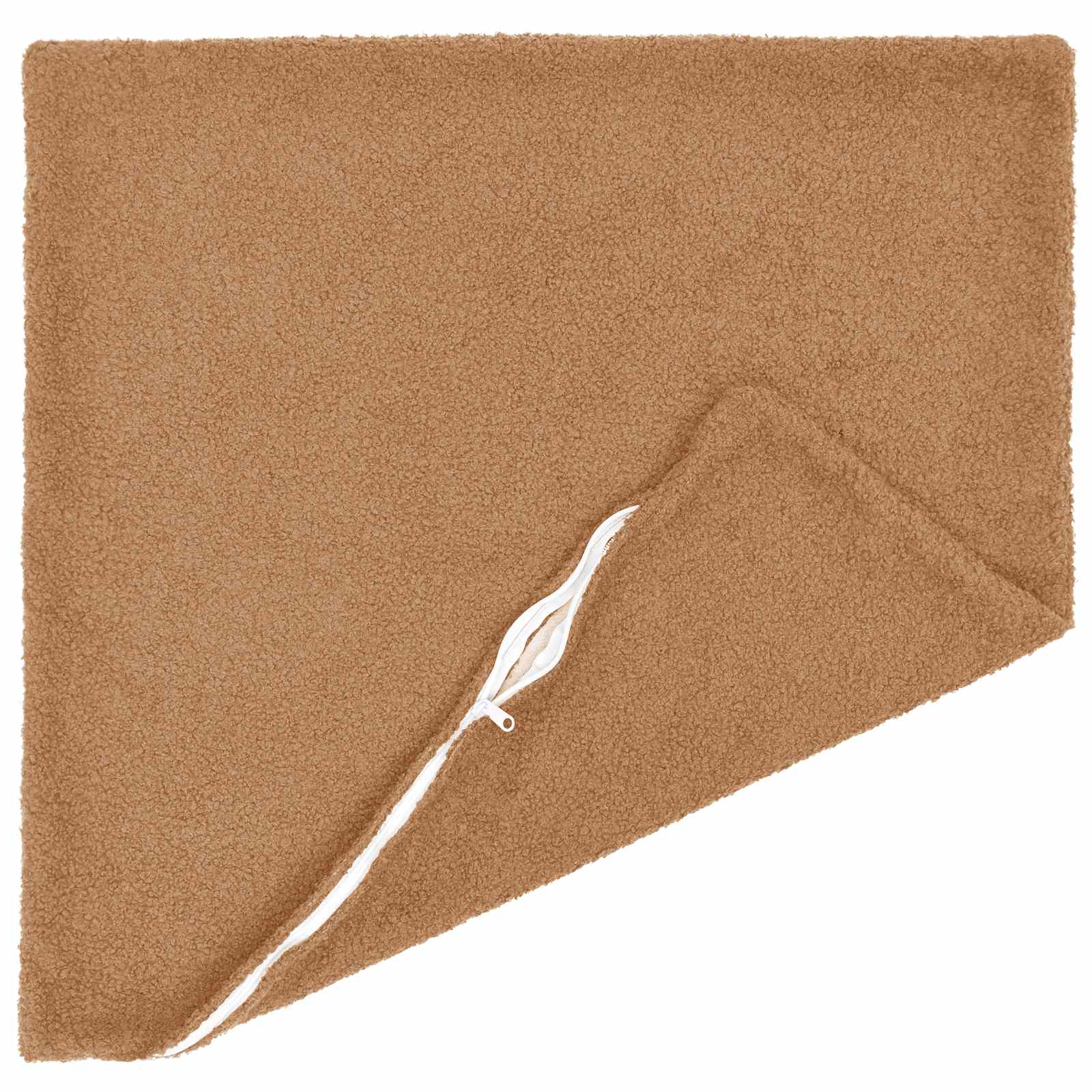 Κάλυμμα Μαξιλαριού 6 pcs HEERLEN Μπεζ 80 x 80 cm Μπουκλέ