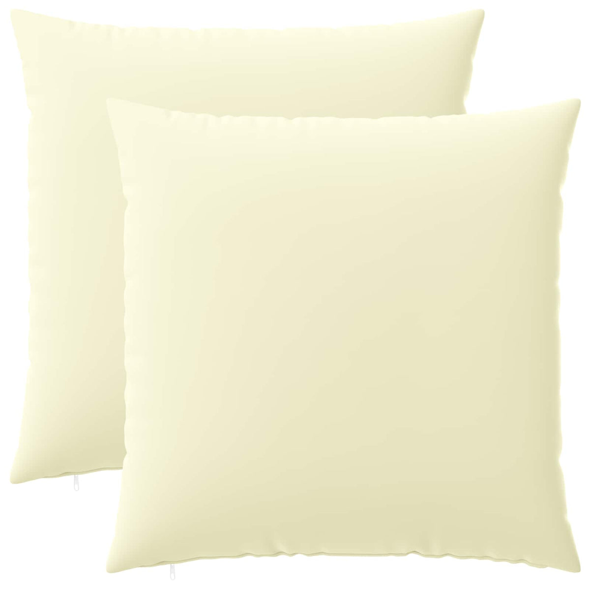 Κάλυμμα Μαξιλαριού 2 pcs HEERLEN Κρεμ 80 x 80 cm Πολυεστέρας - Pakobazaar