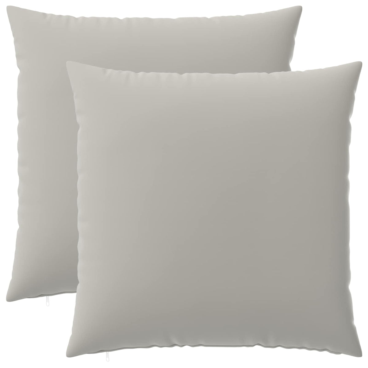 Κάλυμμα Μαξιλαριού 2 pcs HEERLEN Γκρι 80 x 80 cm Πολυεστέρας