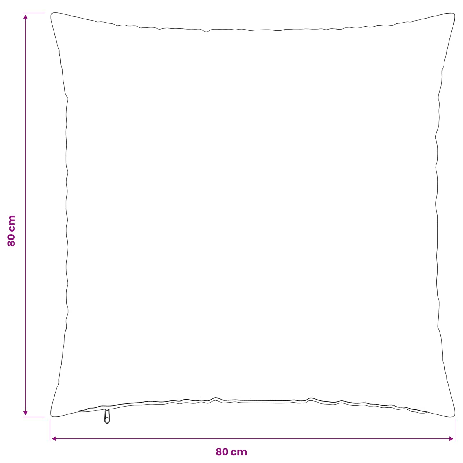 Κάλυμμα Μαξιλαριού 6 pcs HEERLEN Σχέδιο Φύλλων 80 x 80 cm
