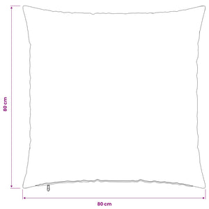 Κάλυμμα Μαξιλαριού 6 pcs HEERLEN Σχέδιο Φύλλων 80 x 80 cm