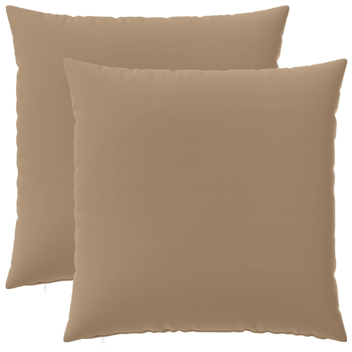 Κάλυμμα Μαξιλαριού 2 τμχ. HEERLEN Taupe 80 x 80 cm Πολυεστέρας