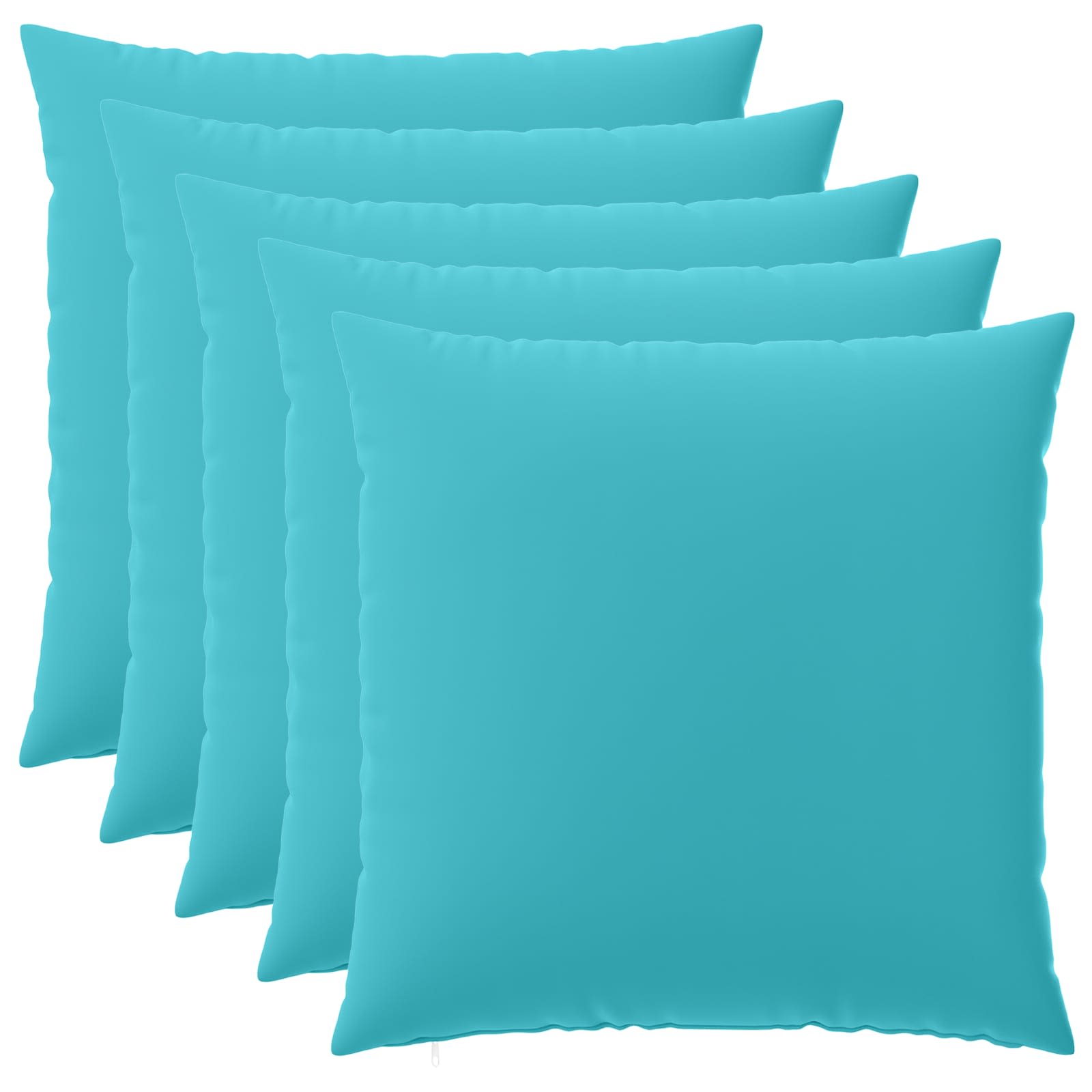 Κάλυμμα Μαξιλαριού 6 pcs HEERLEN Τιρκουάζ 80 x 80 cm - Pakobazaar