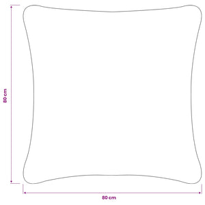 Κάλυμμα Μαξιλαριού 6 pcs HEERLEN Σκούρο Γκρι 80 x 80 cm Μπουκλέ