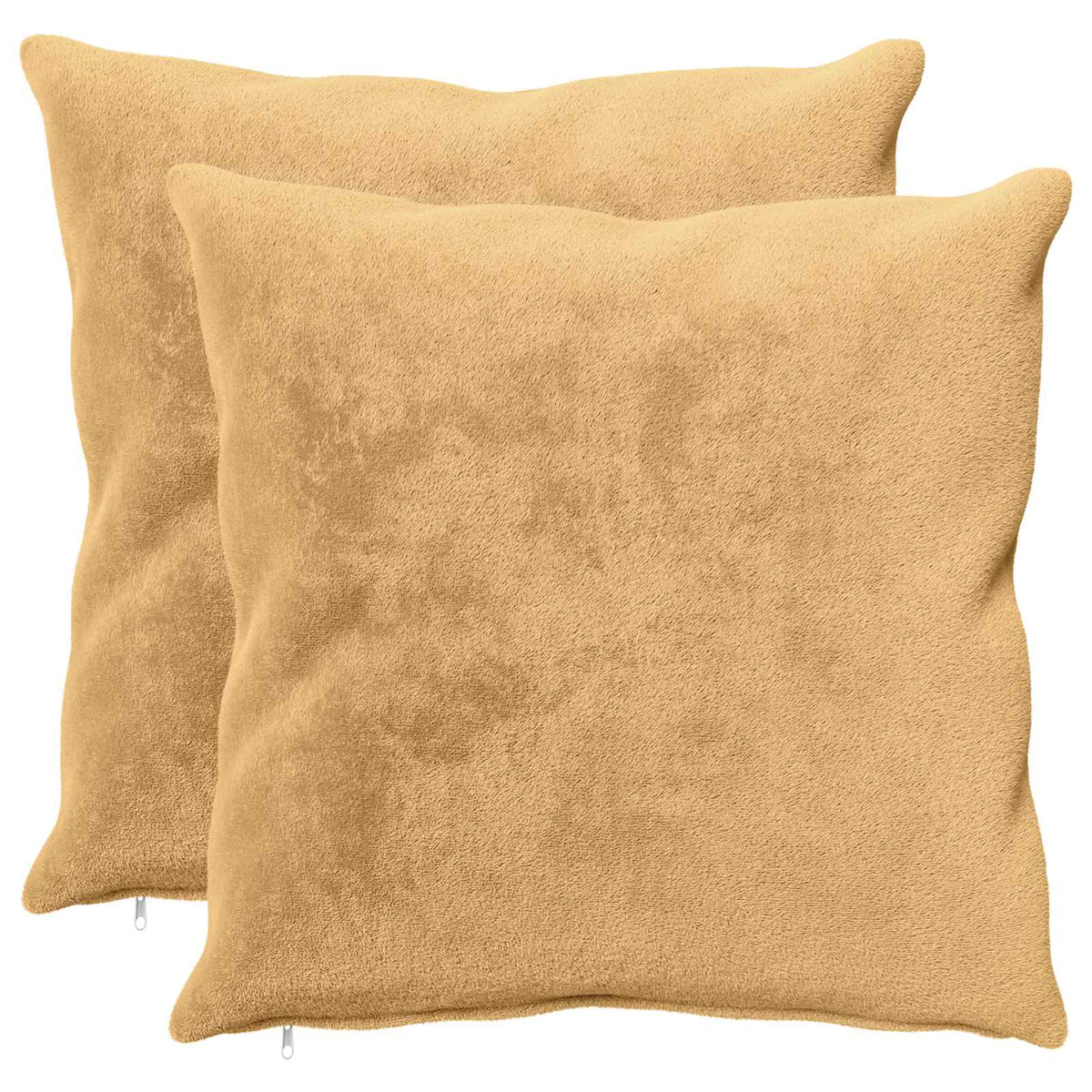 Κάλυμμα Μαξιλαριού 2 τμχ. HEERLEN Taupe 80 x 80 cm Φανέλα - Pakobazaar